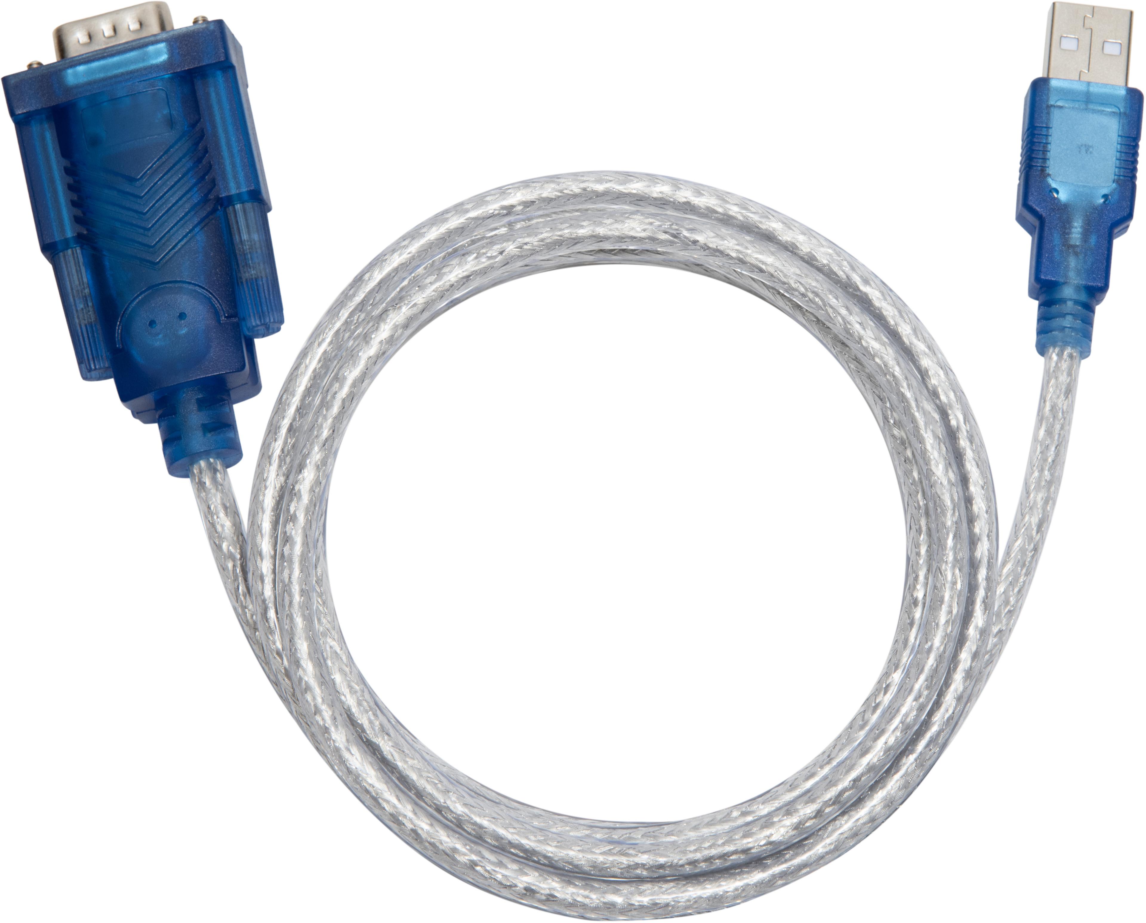 DB9 (RS232) - USB-A m/m adapter 1,7 m