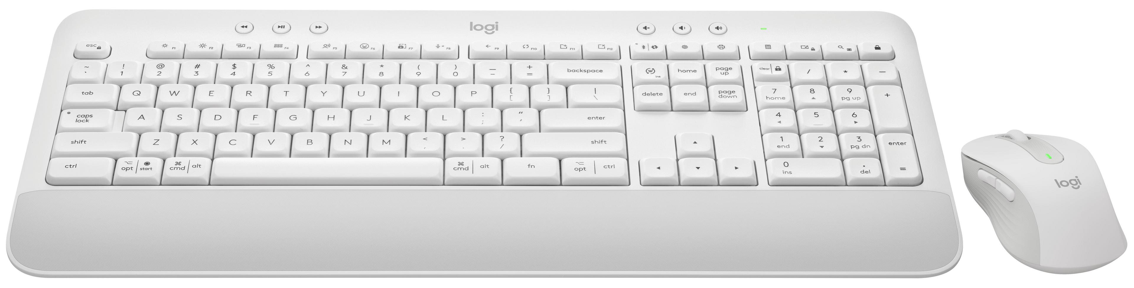 Logitech MK650 Tastatur Maus Set weiß
