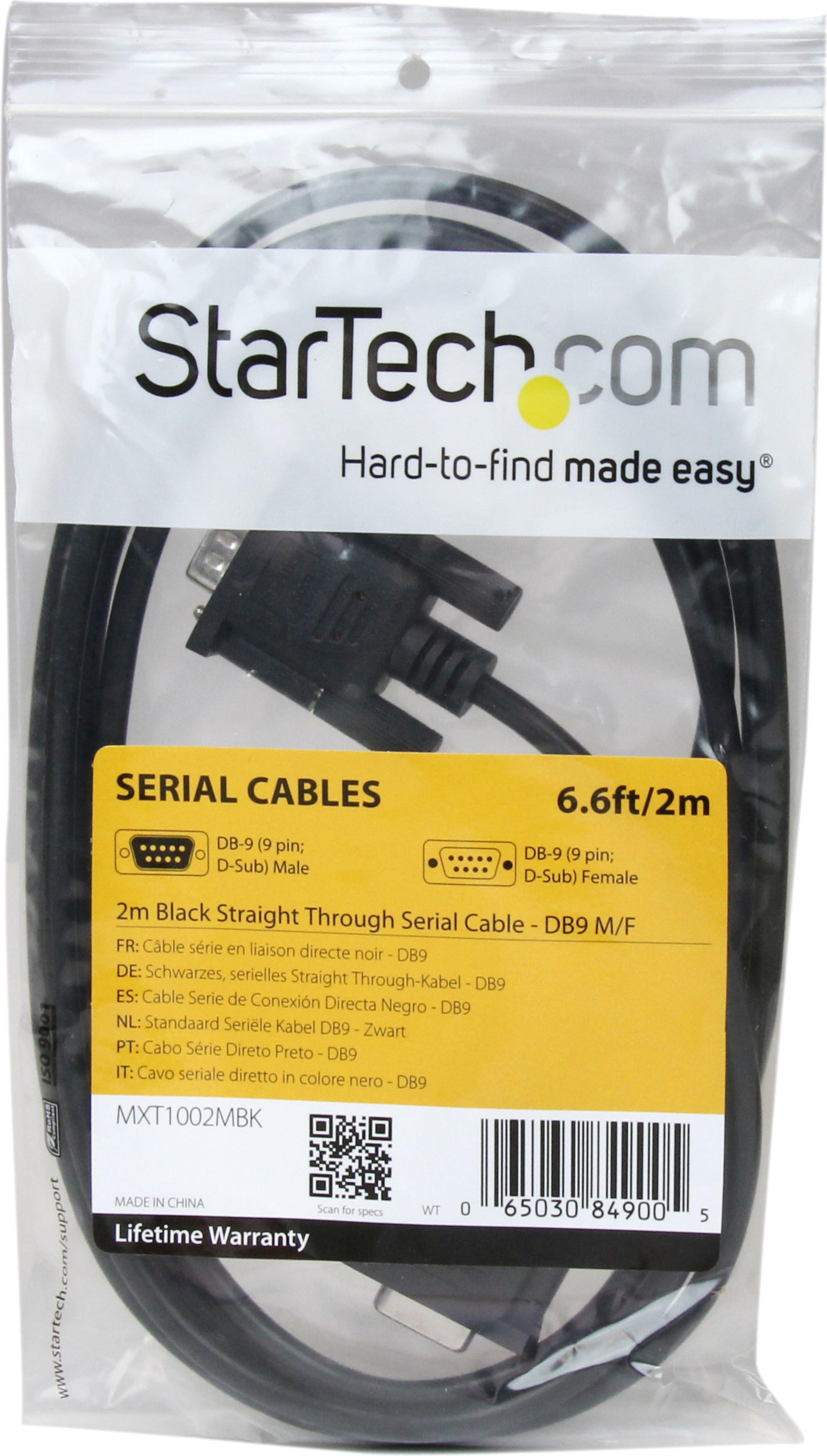 StarTech RS-232 Cable DB9/m-DB9/f 2m