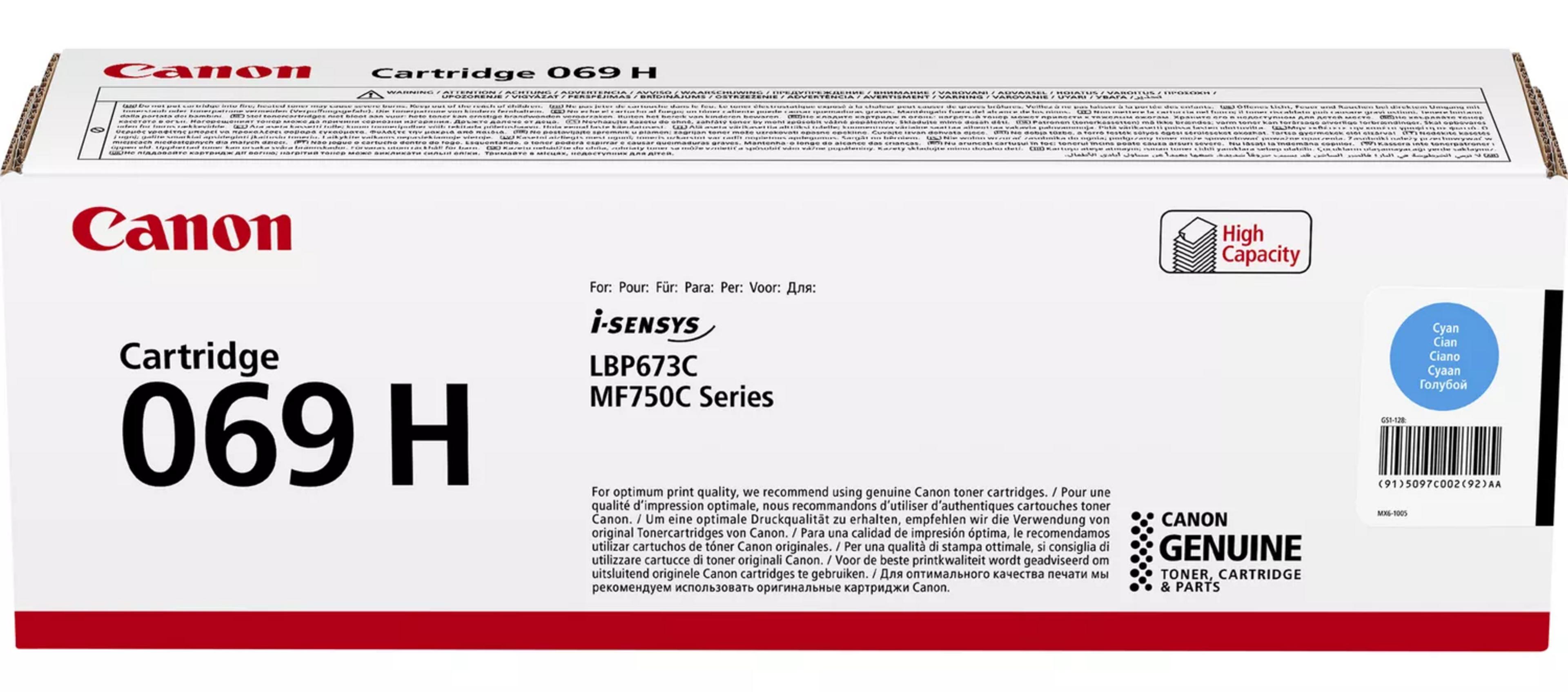 Canon 069H Toner Cyan