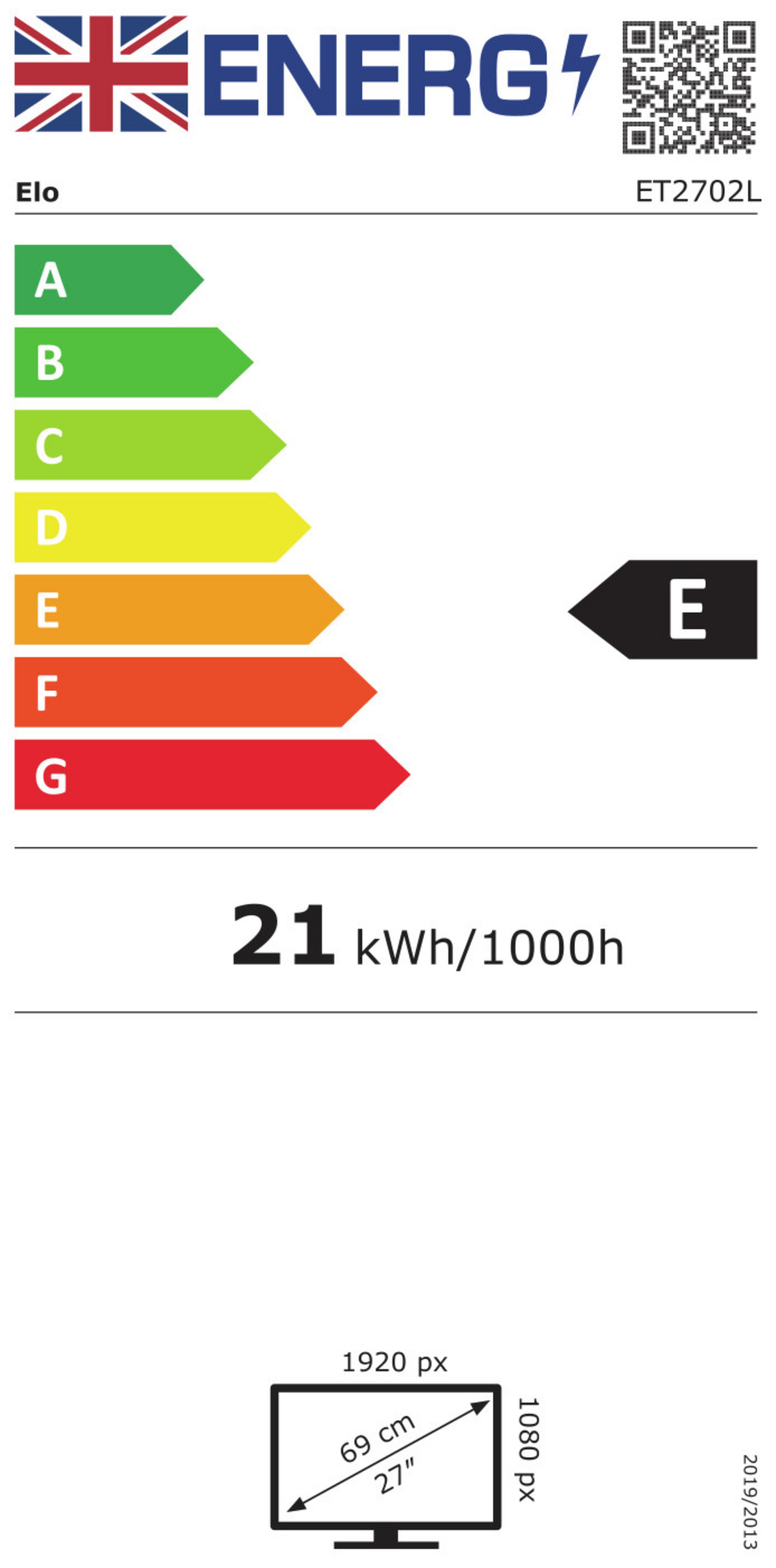 Elo 2702L Touch Monitor