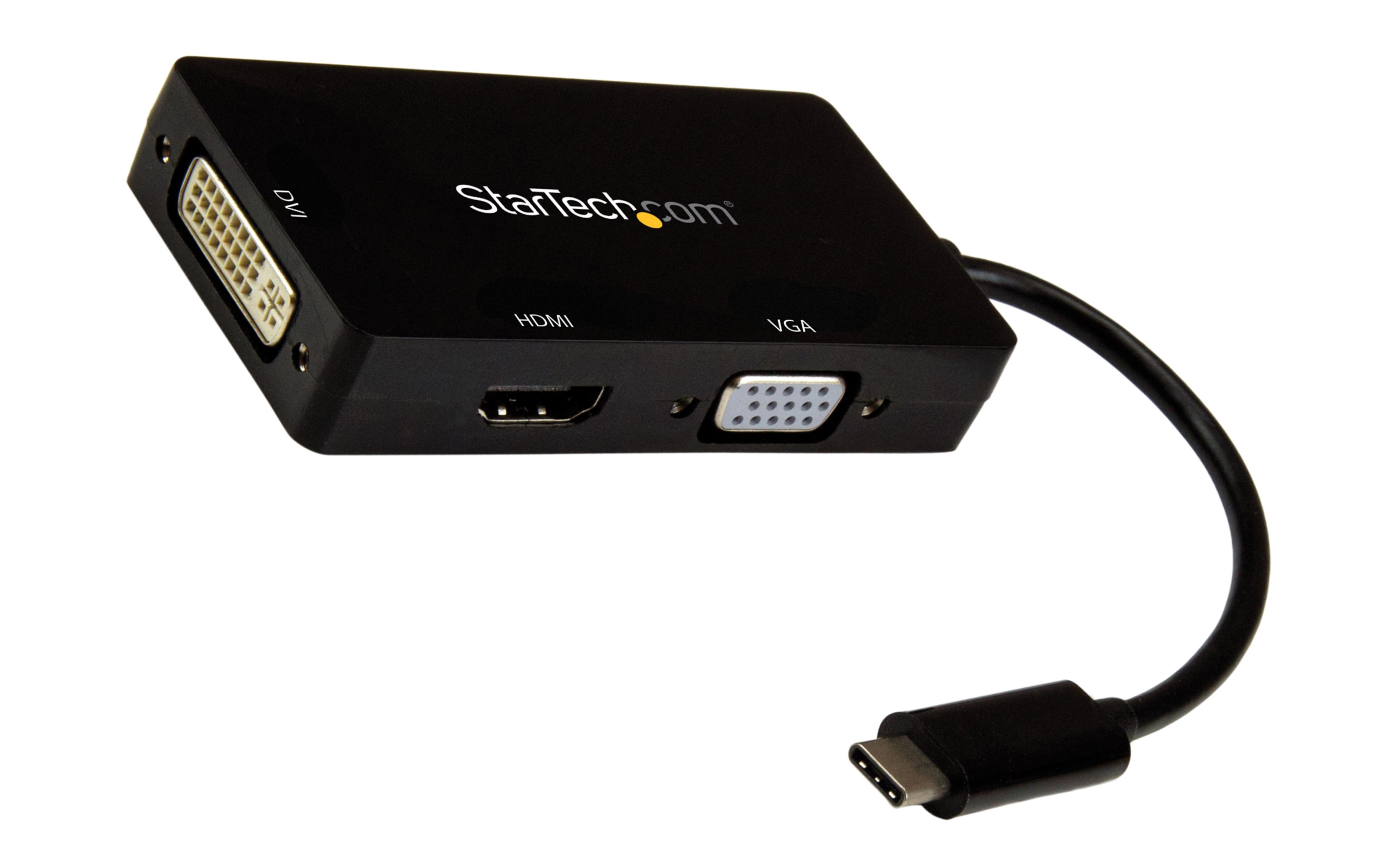 Adapter USB C - HDMI+DVI-D+VGA