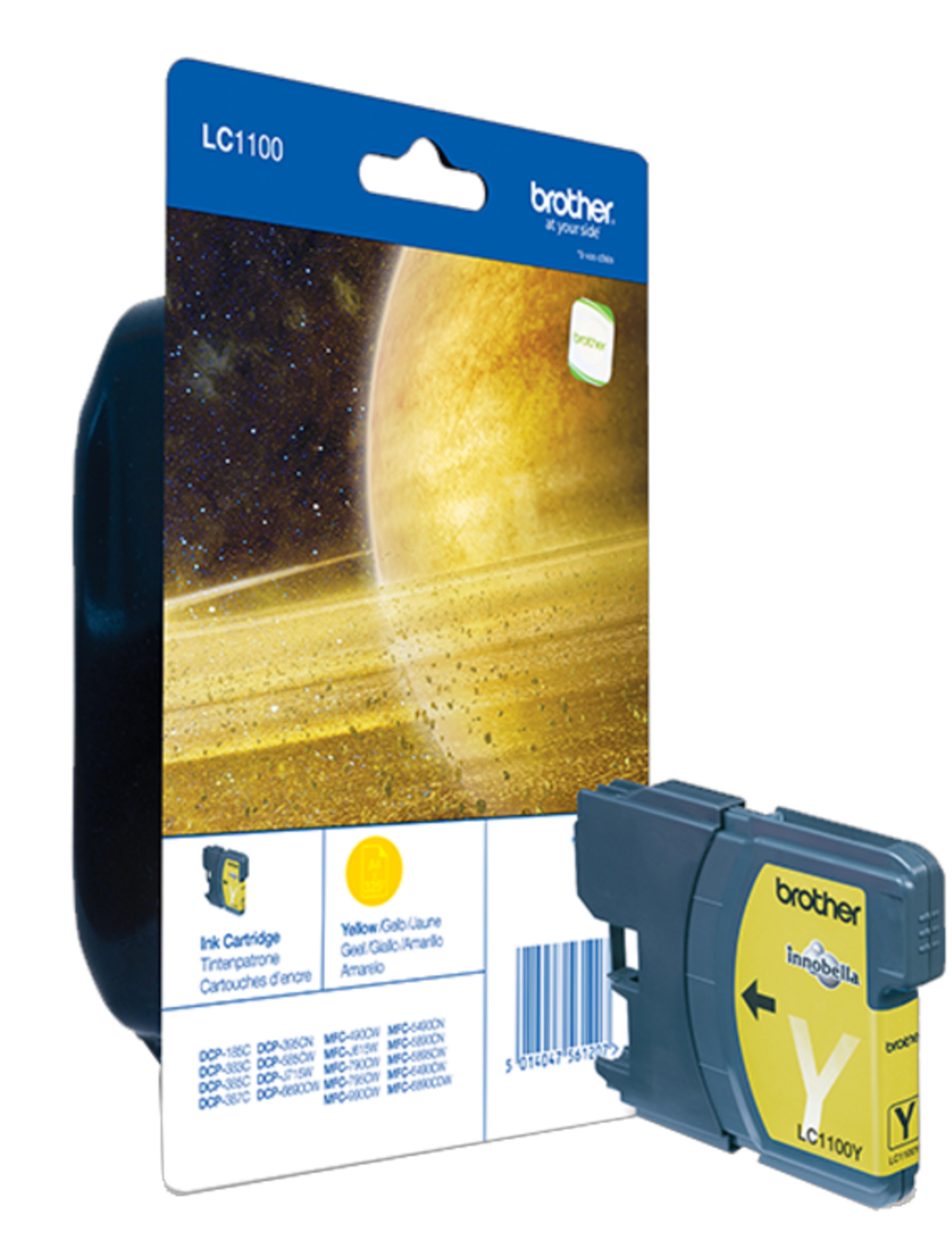 Encre Brother LC-1100Y, jaune