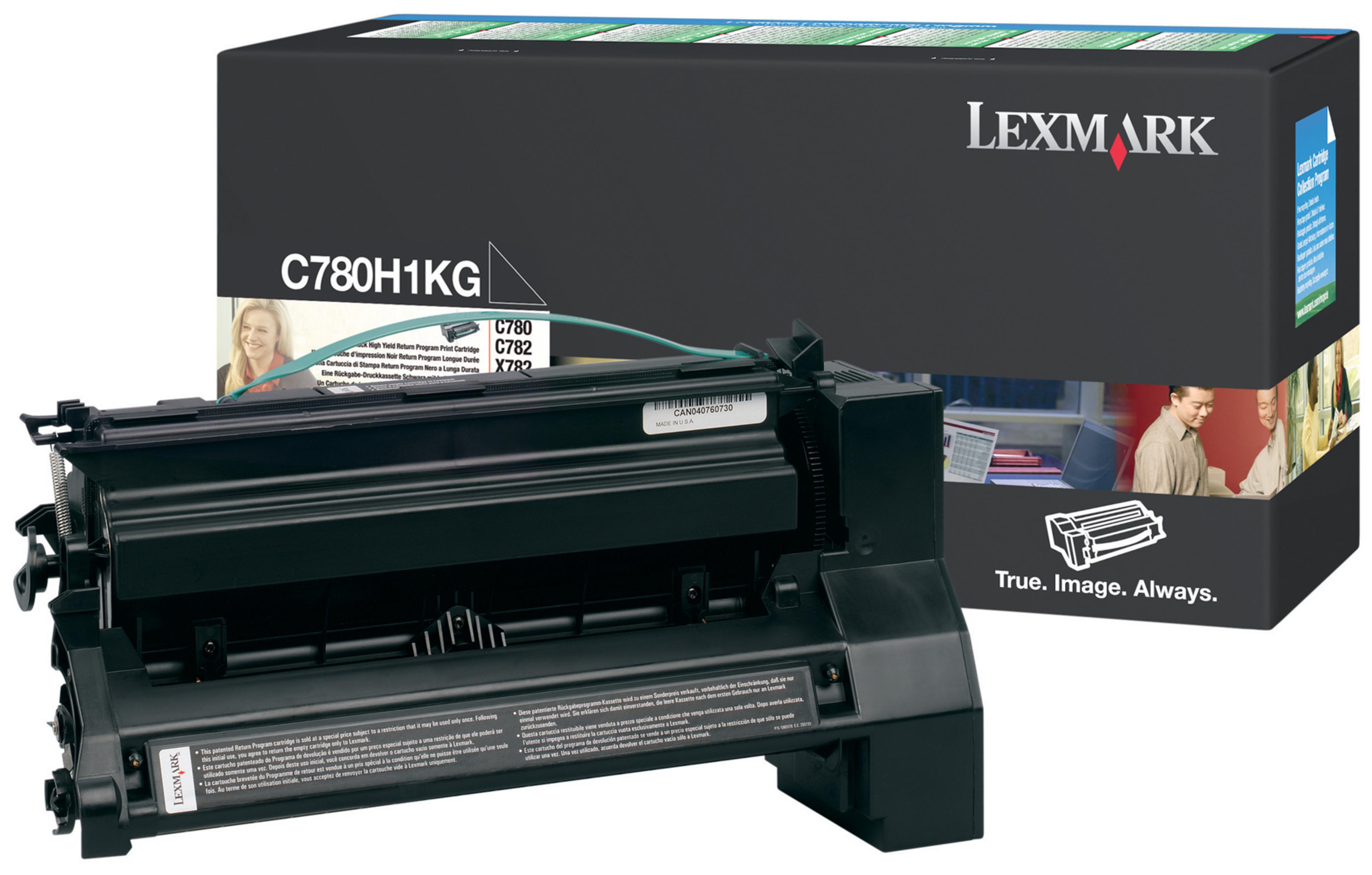 Toner à retourner Lexmark C78x/X782 noir