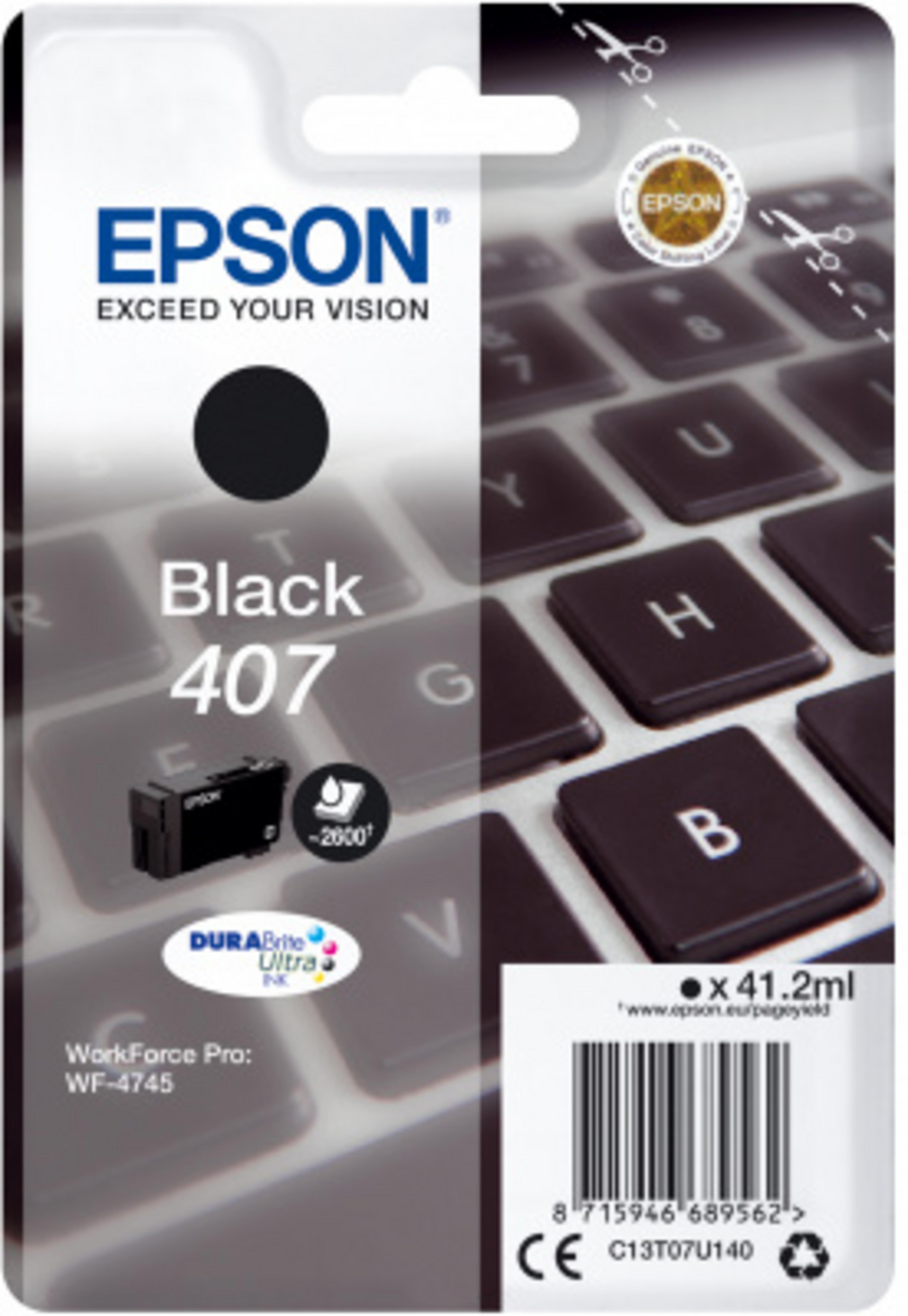 Encre Epson 407, noir