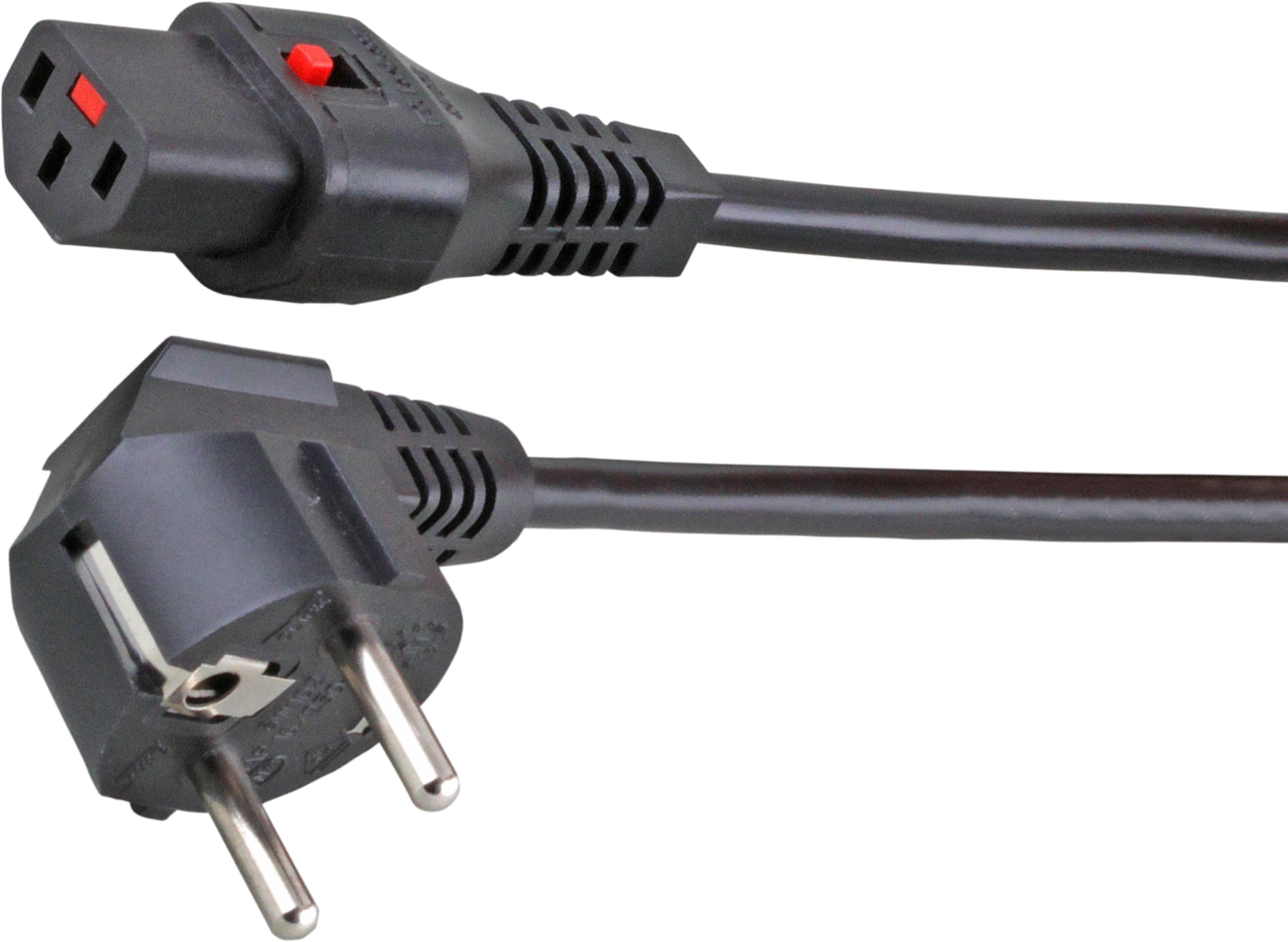 Power Cable Local/m - C13 Lock 1m Black