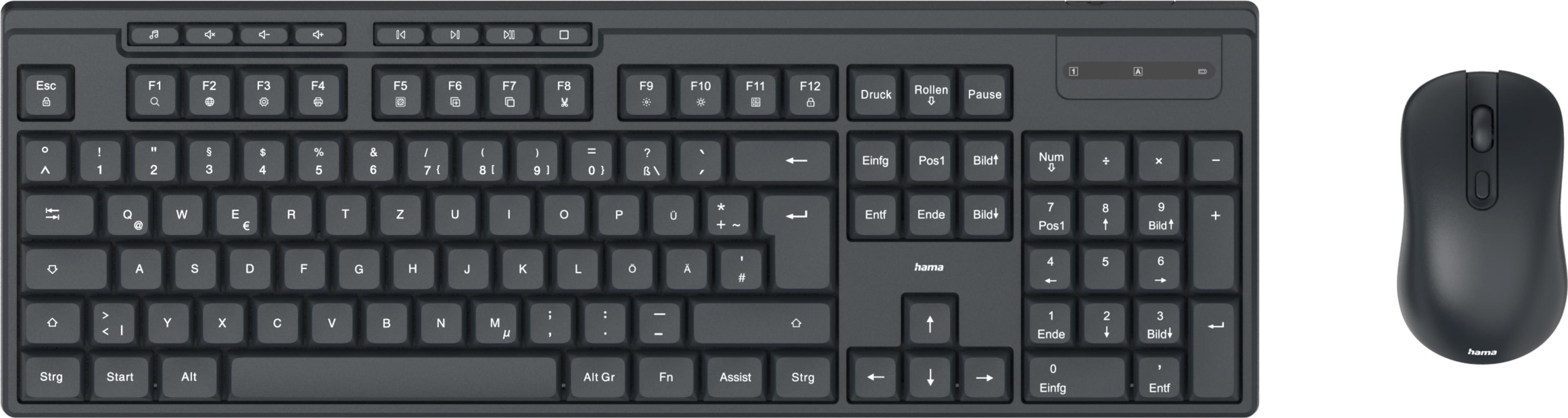 Hama WKM-200 Tastatur und Maus Set