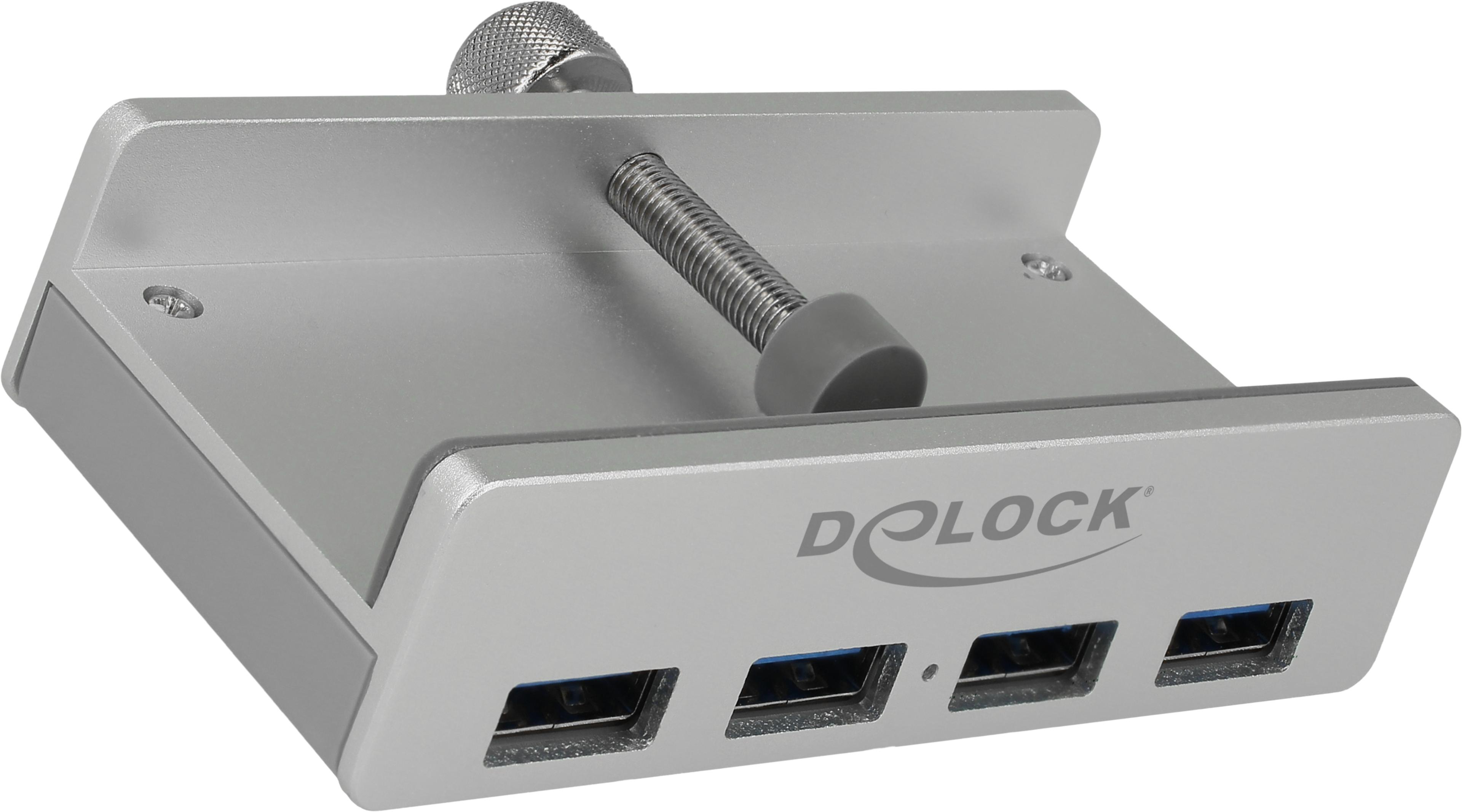 Delock USB Hub 3.0 4-port Silver
