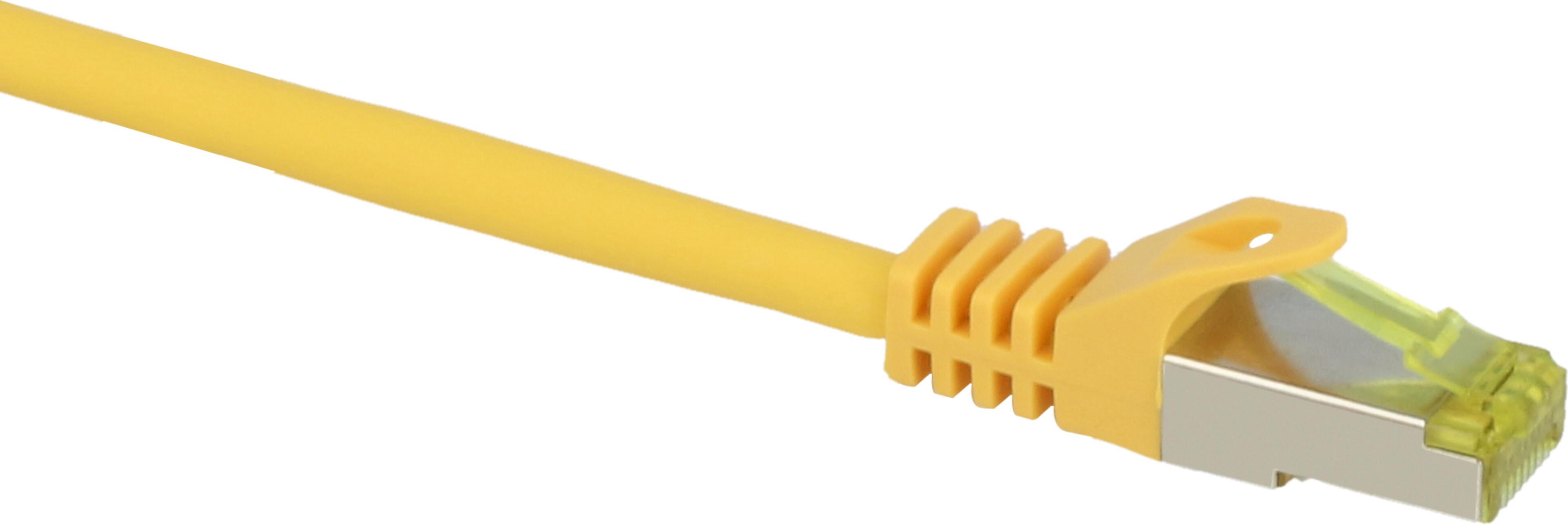 Patch Cable RJ45 S/FTP Cat6a 0.25m Yel