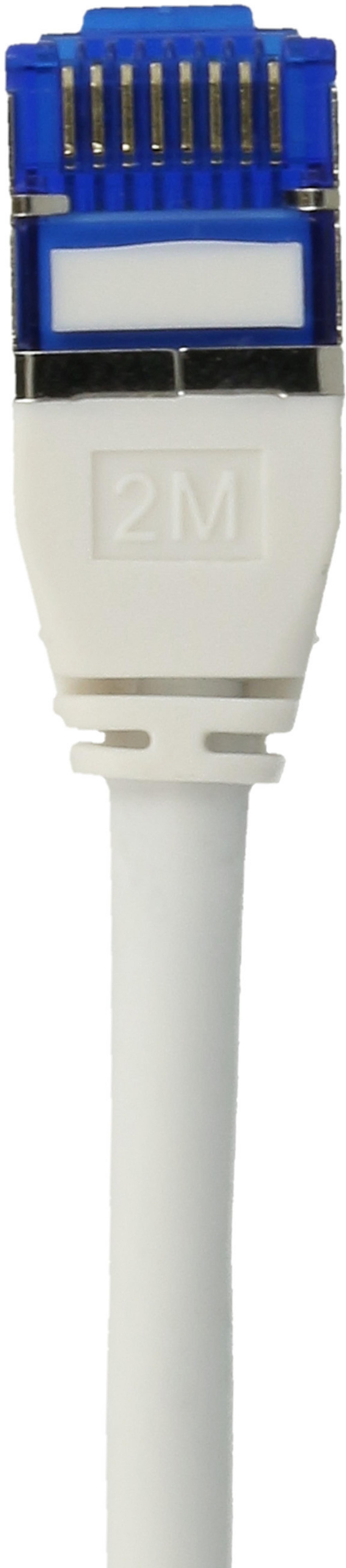 Patch Cable RJ45 S/FTP Cat6a 1.5m White