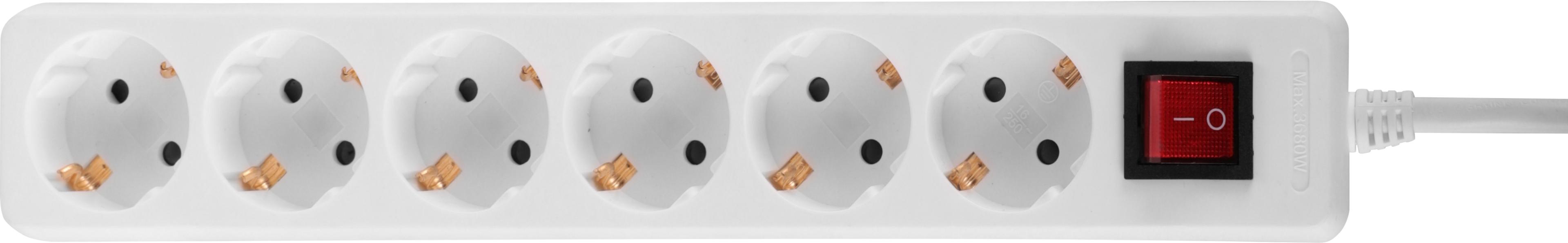 Power Strip 6-way 1.4m w/ Switch