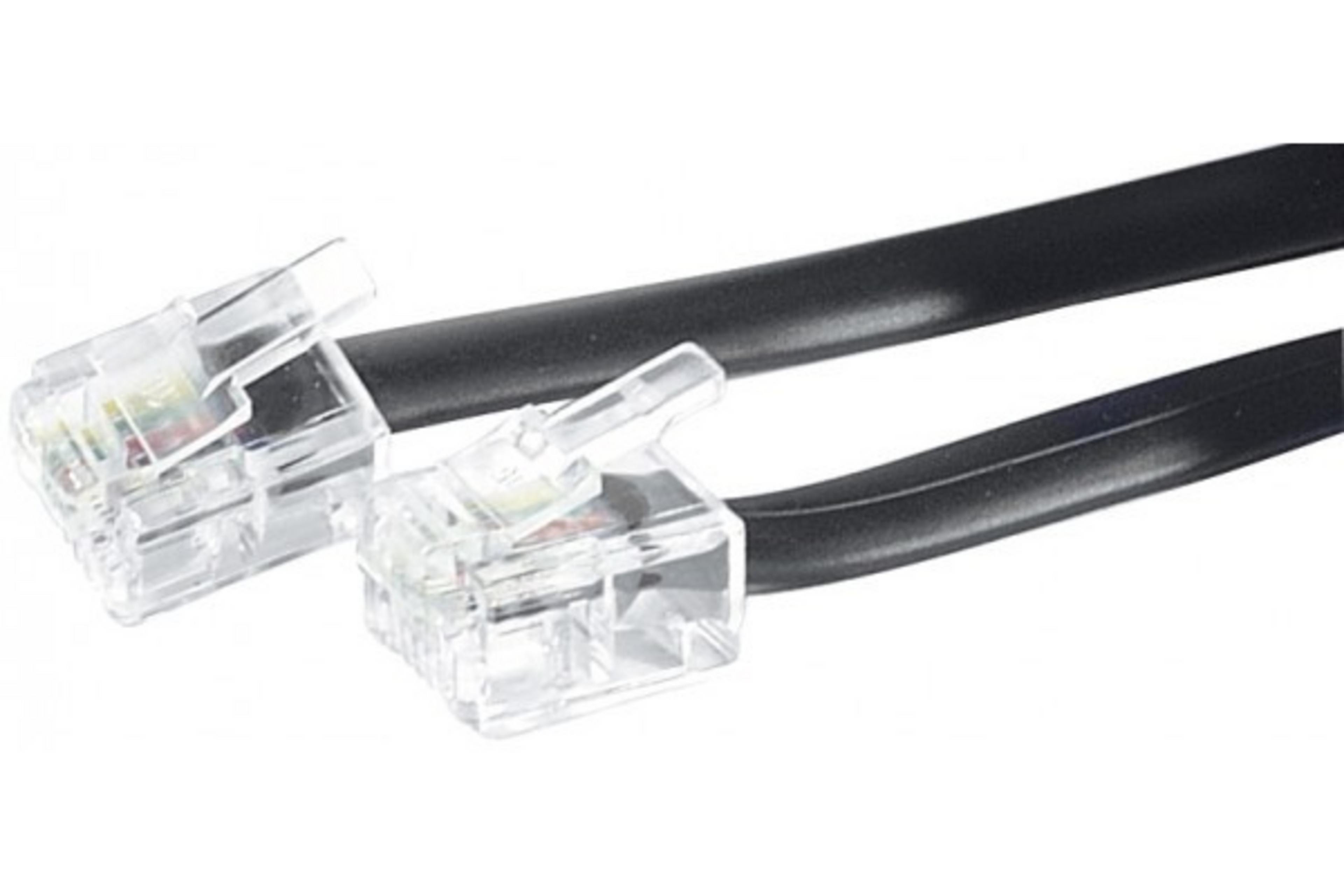 Câble connexion modulaire RJ11 m.-m. 10m