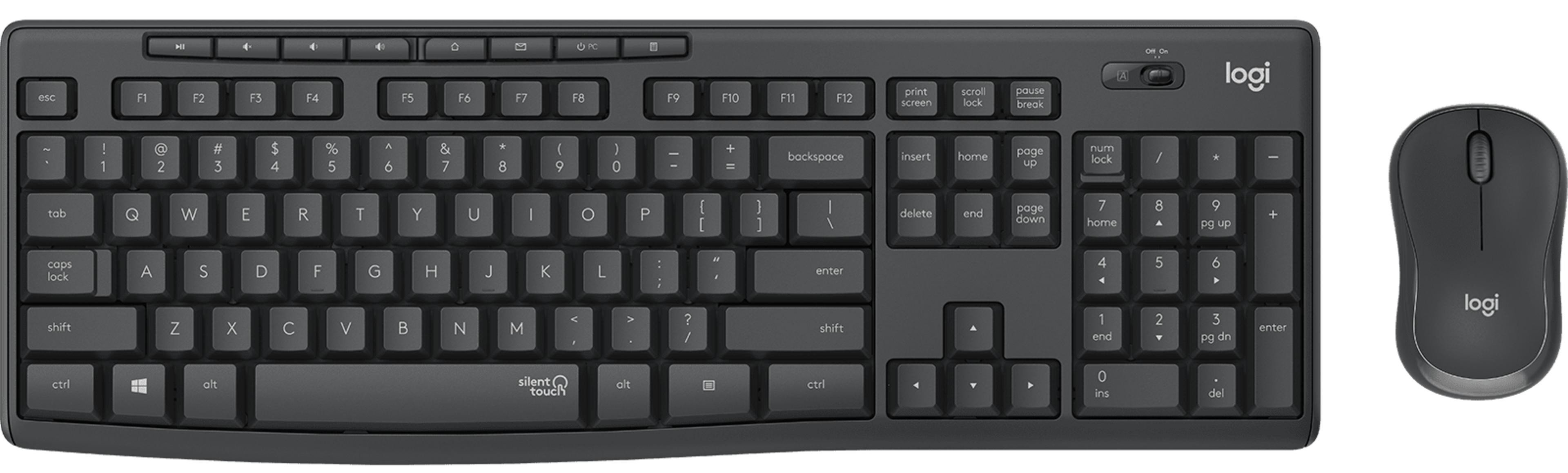 Logitech MK295 Silent Keyboard Mouse Set