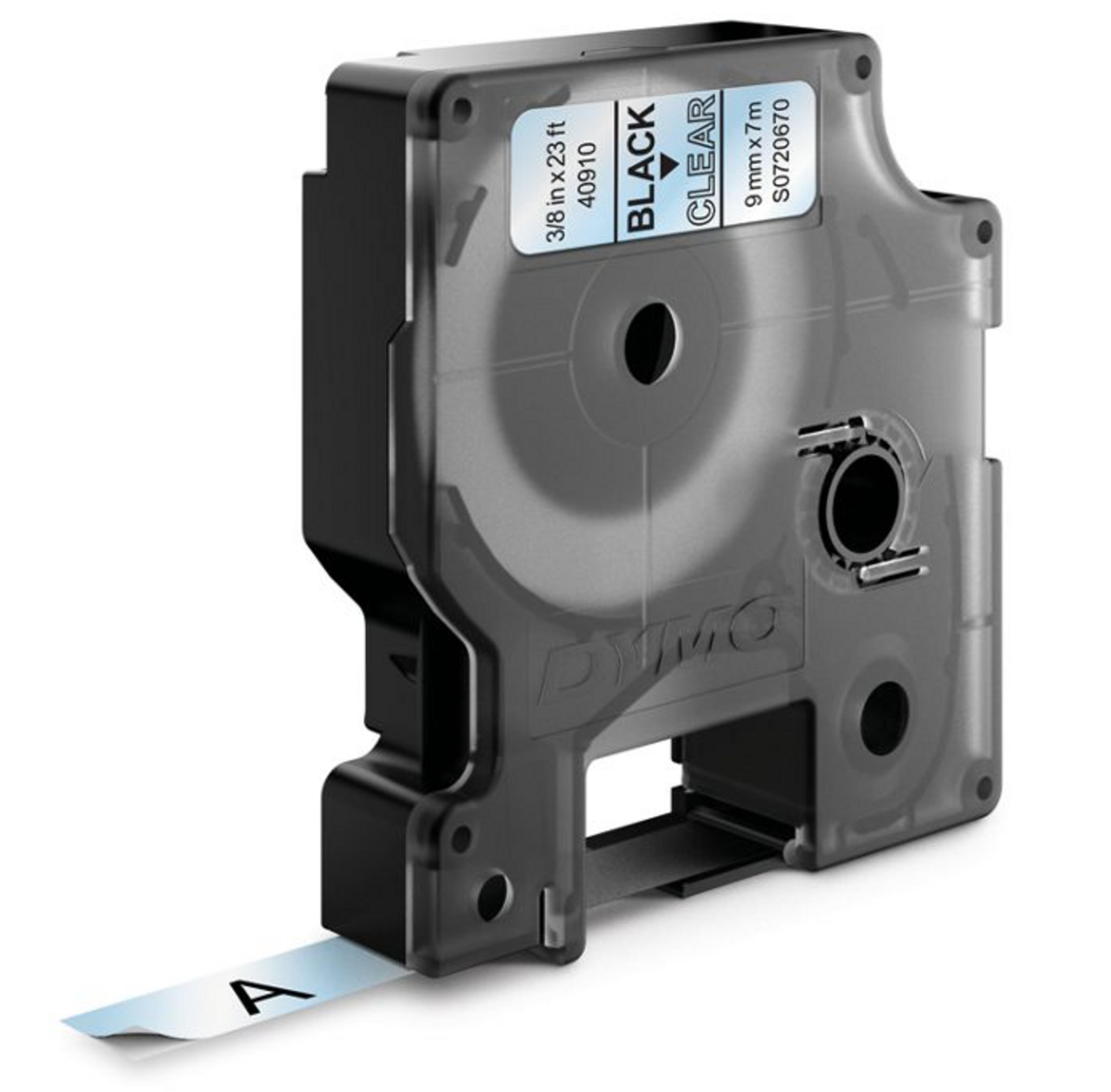 DYMO D1 Label Tape 9mm Clear/Black