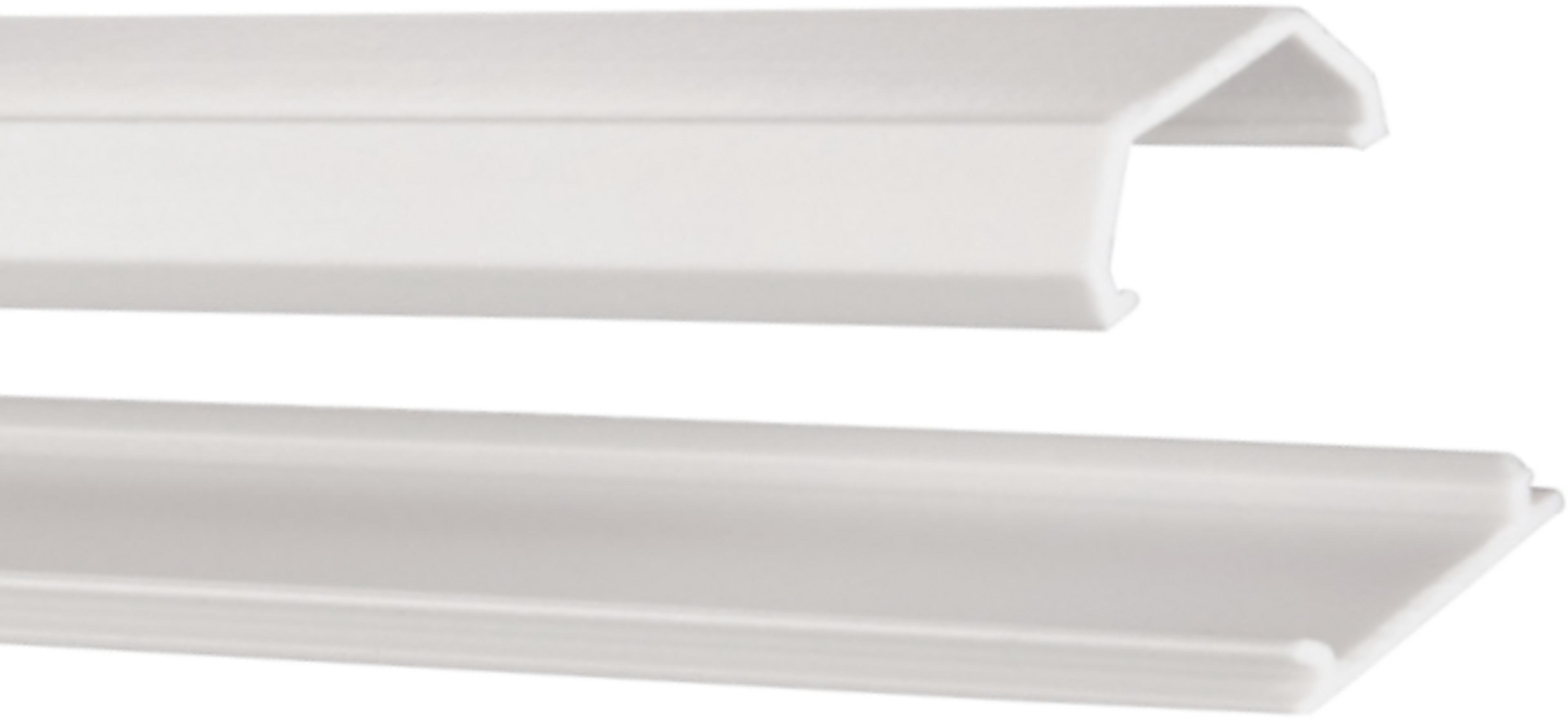 Square Cable Tidy 21x10mm 1m White 3x