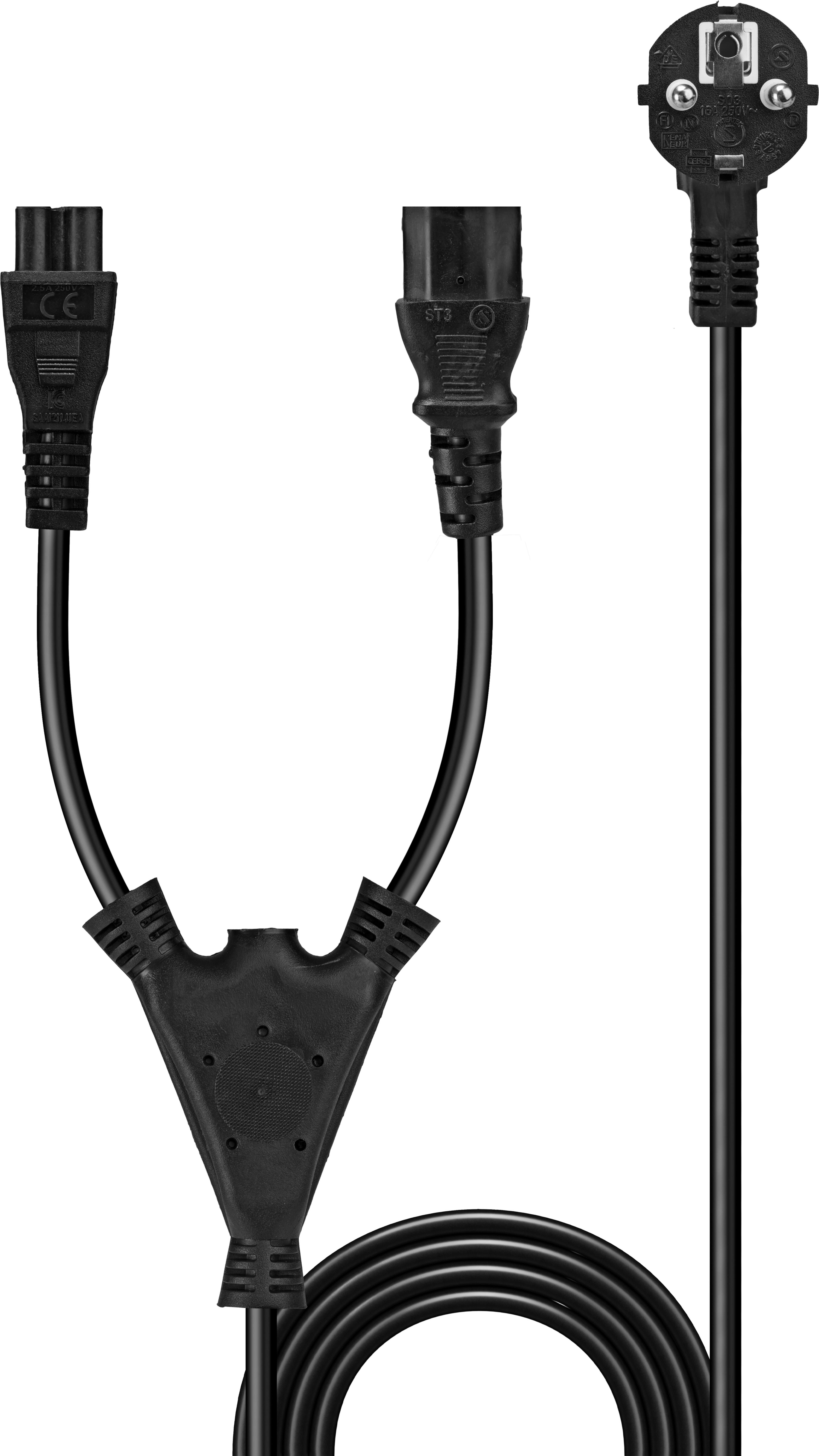 Power Cable 1x Power/m - 1xC13+1xC5/f 2m