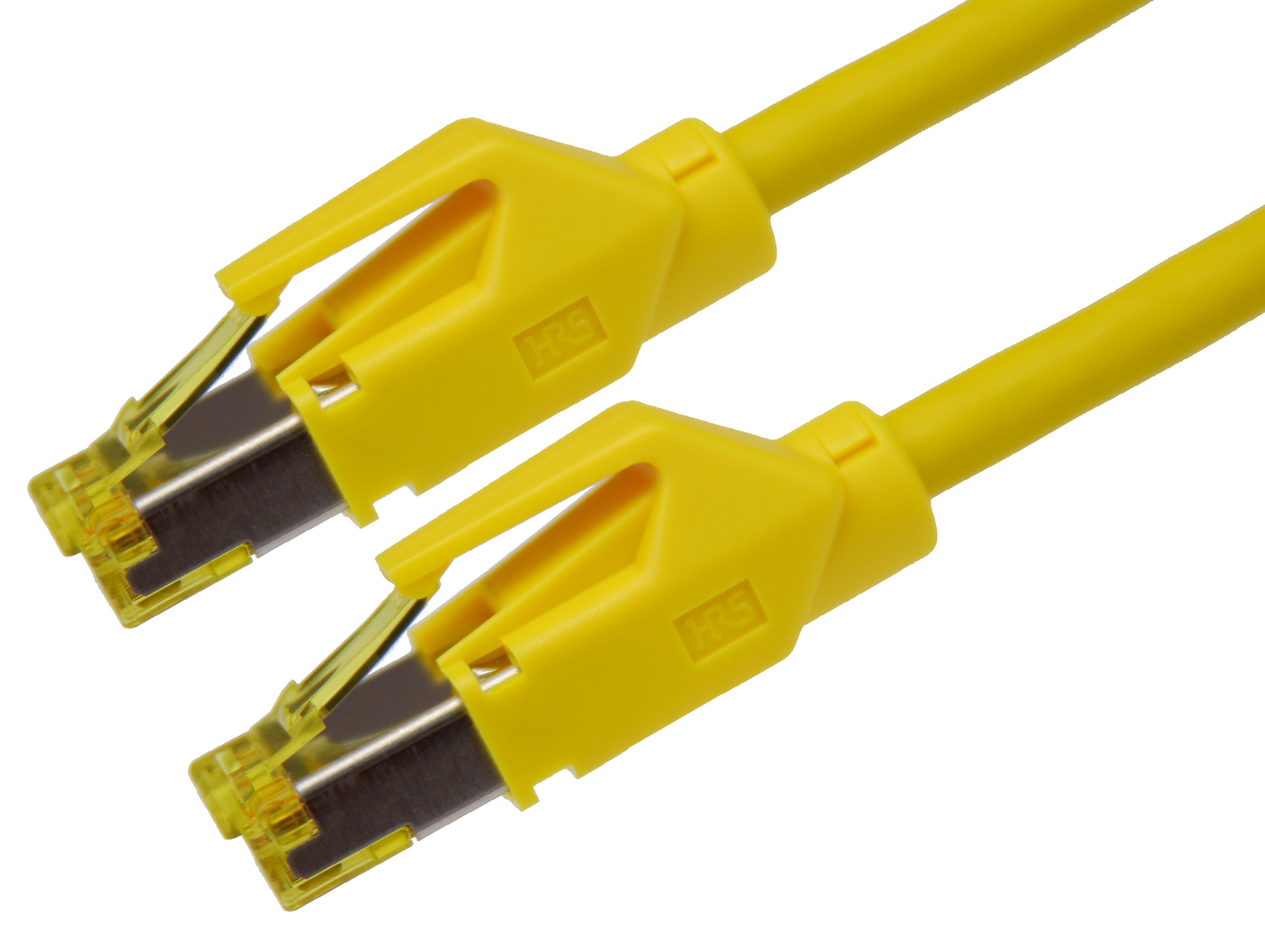 Patchkabel RJ45 S/FTP Cat6a 2 m gelb