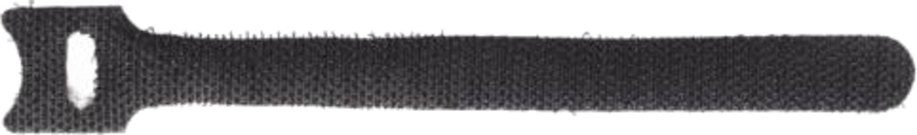 Hook-and-Loop Cable Ties 150mm Black 50x