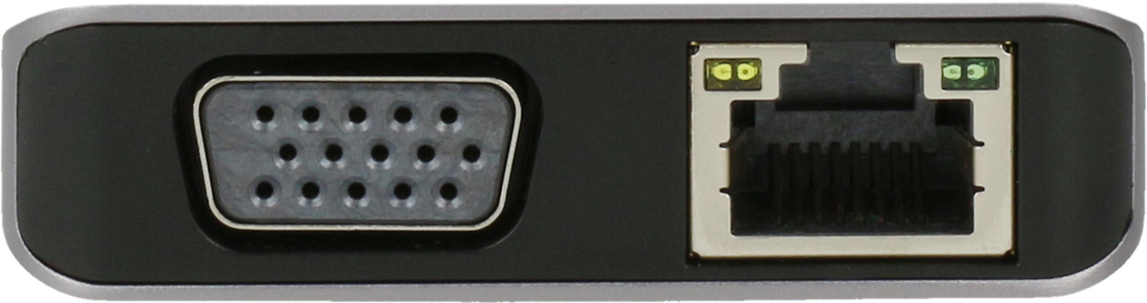 Adapter 13-in-1 C-DP/HDMI/VGA/RJ45/USB
