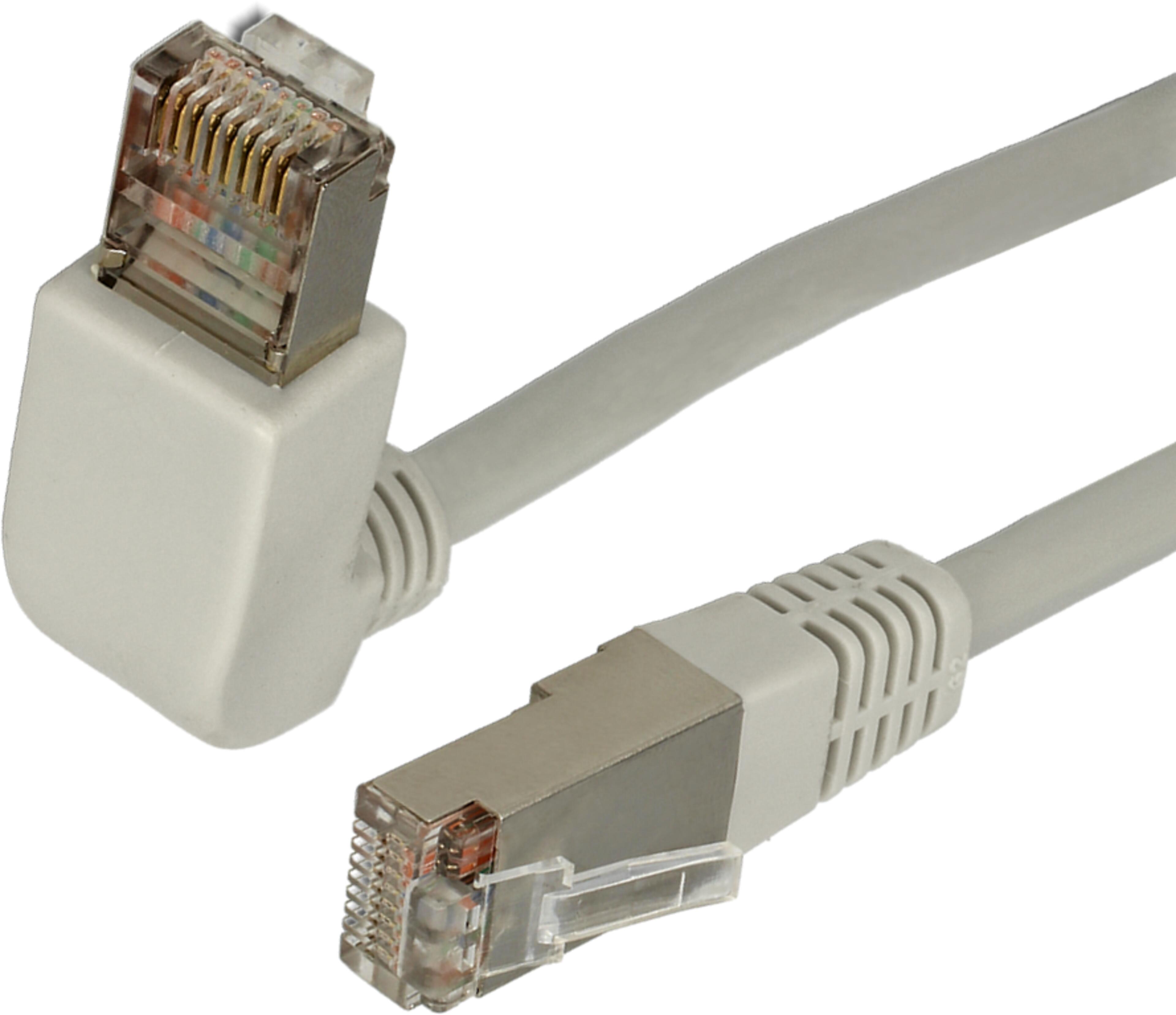 Patch Cab RJ45/RJ45 90° S/FTP Cat6a 0.5m