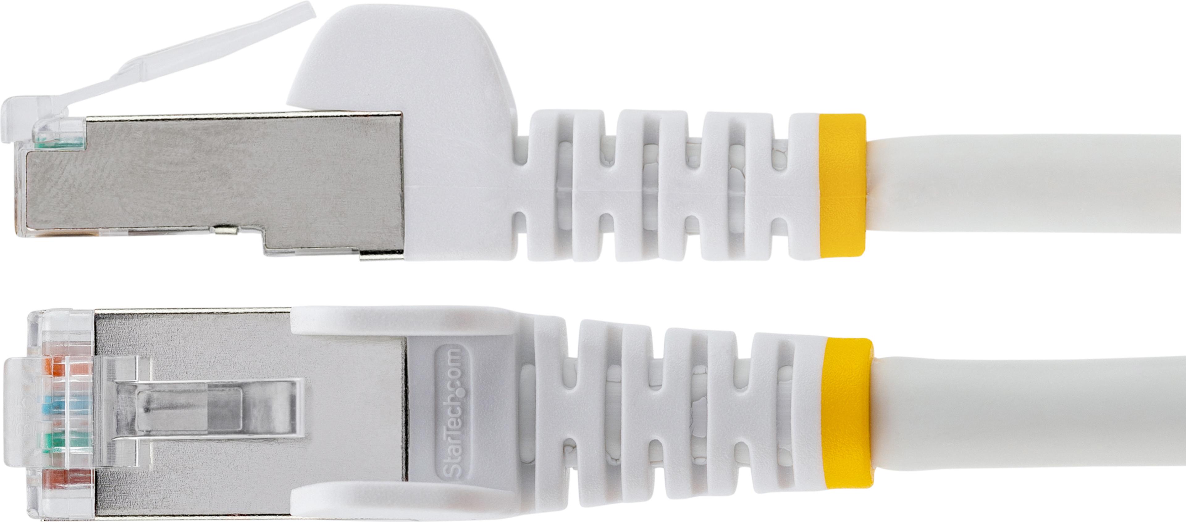 Patchkabel RJ45 S/FTP Cat6a 1 m weiß