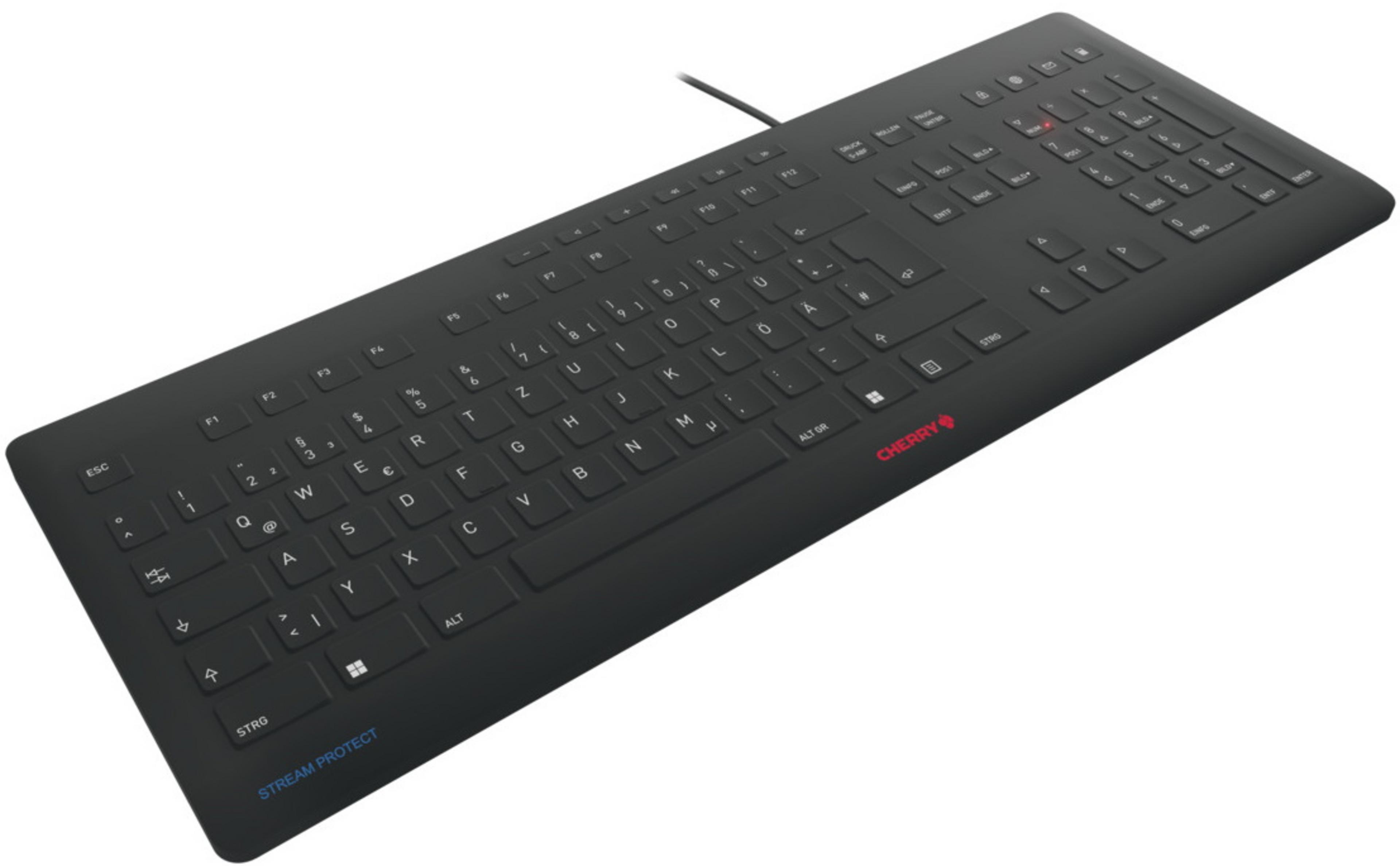 CHERRY STREAM PROTECT Keyboard Black
