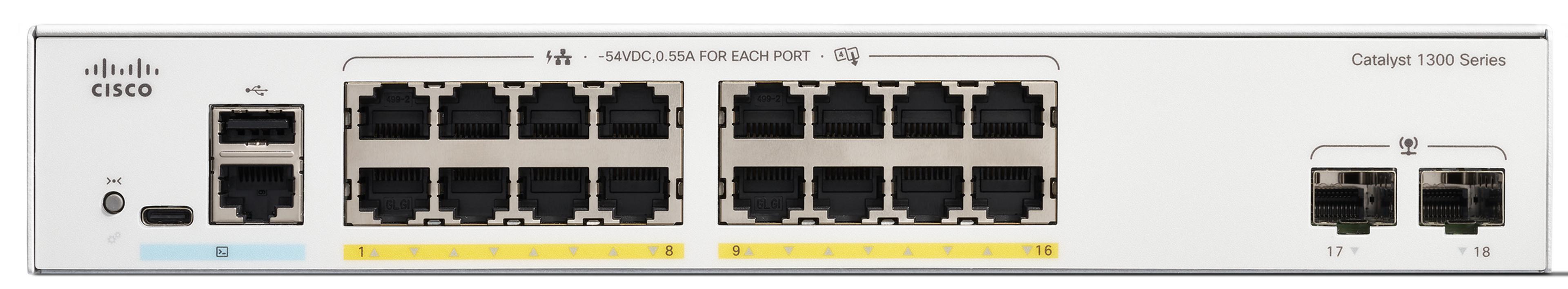 Cisco Catalyst C1300-16FP-2G Switch
