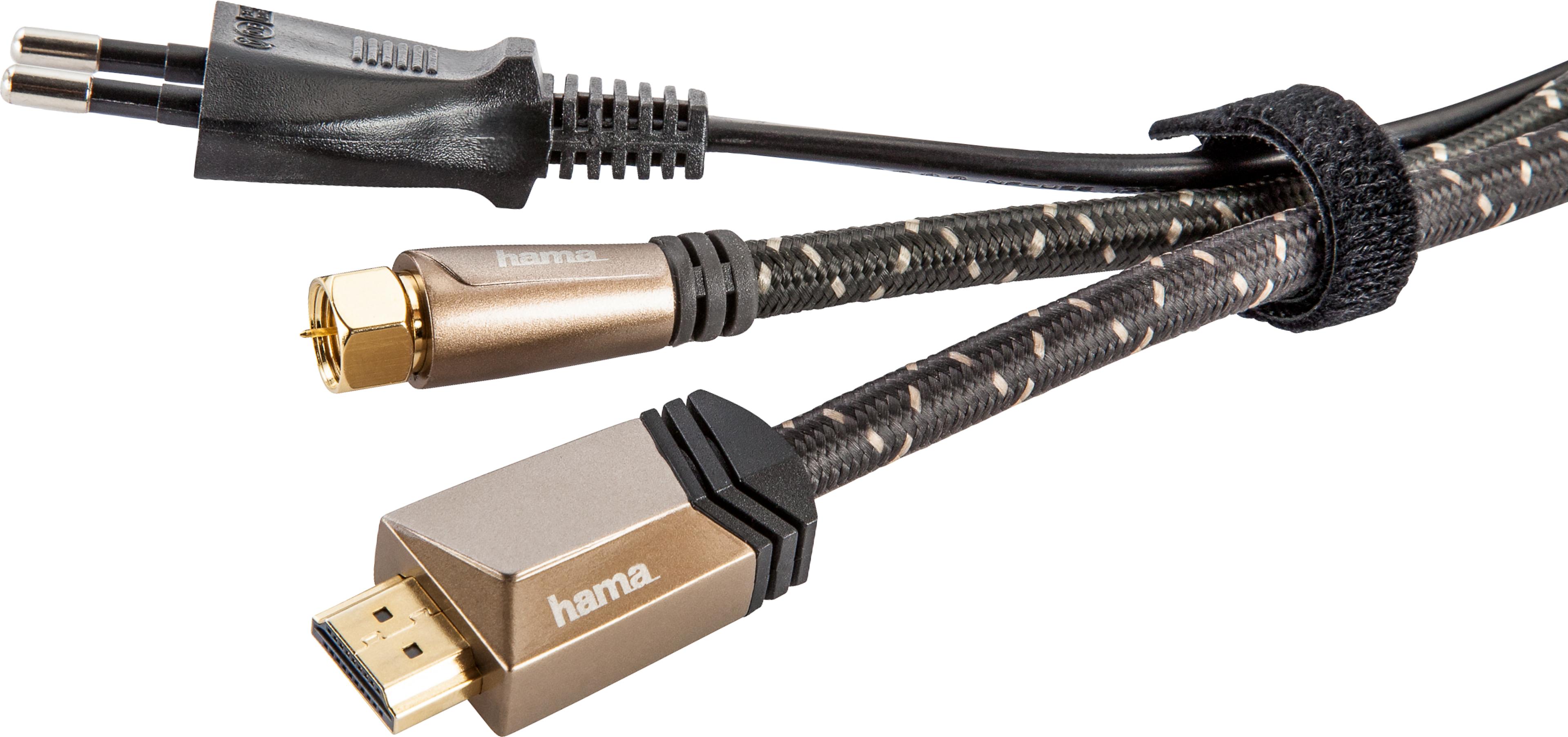 Hook-and-Loop Cable Ties 200mm Black 20x