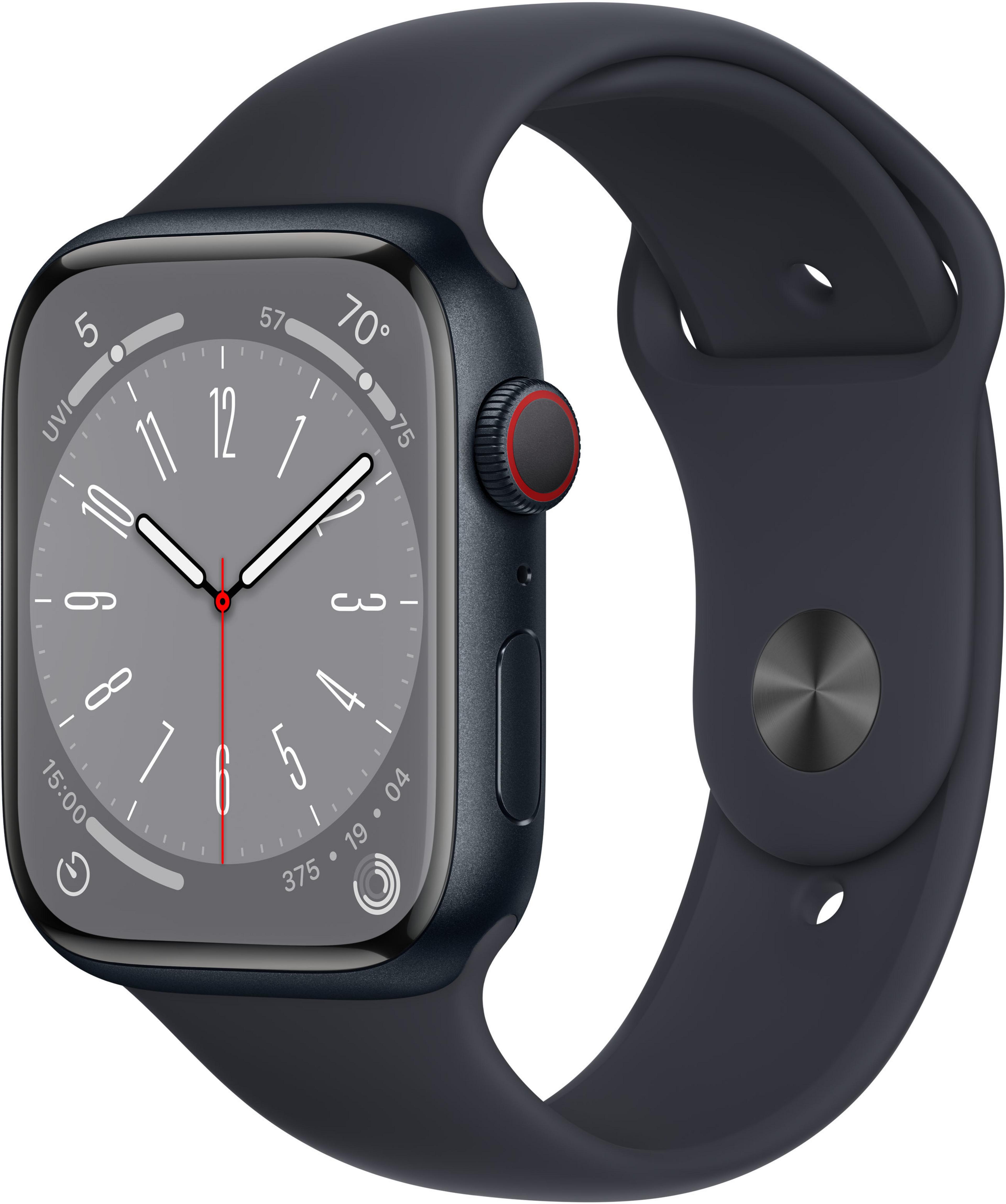 Apple Watch S8 GPS+LTE 45mm Alu nacht