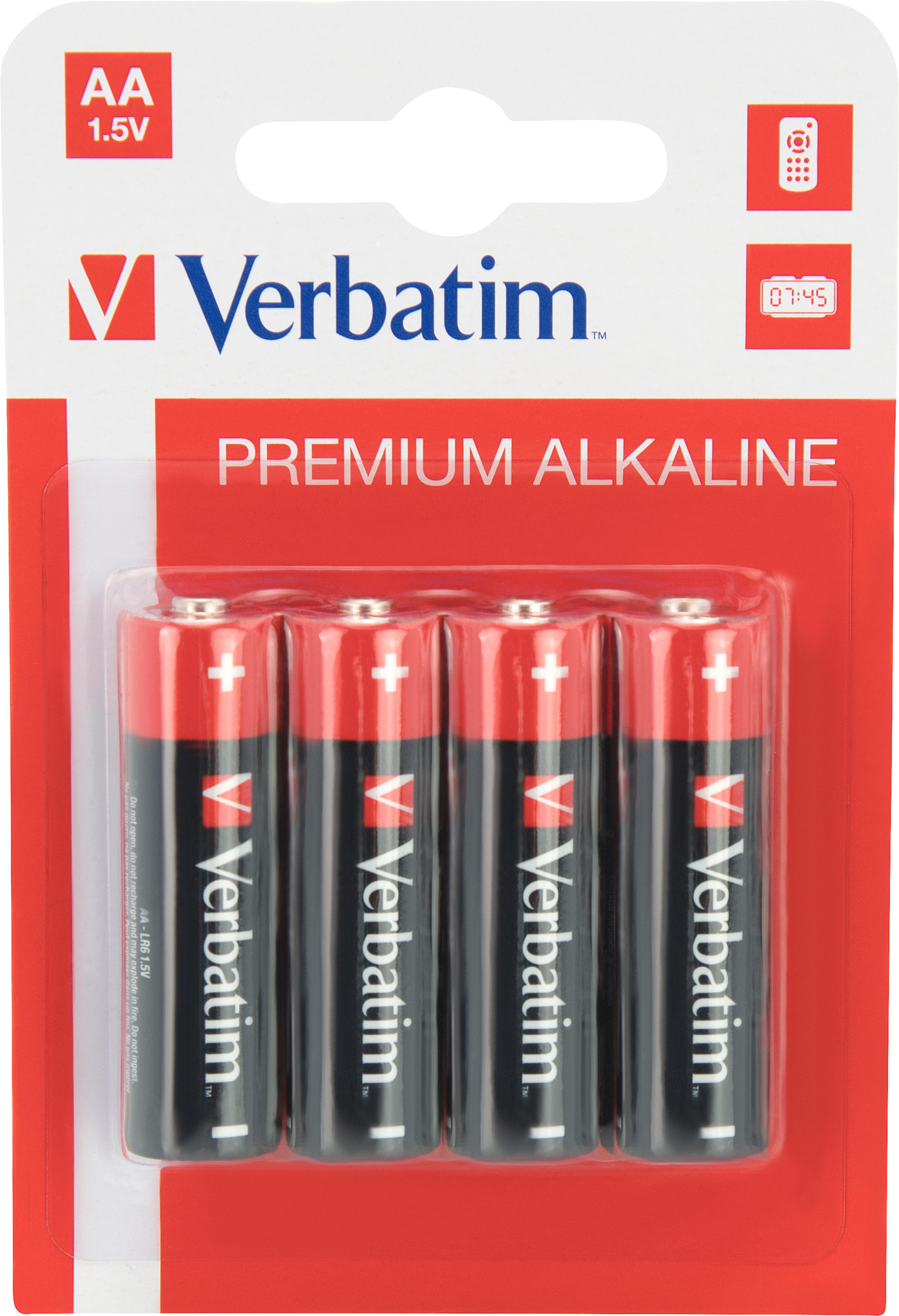 Pile alcaline Verbatim LR6, pack de 4