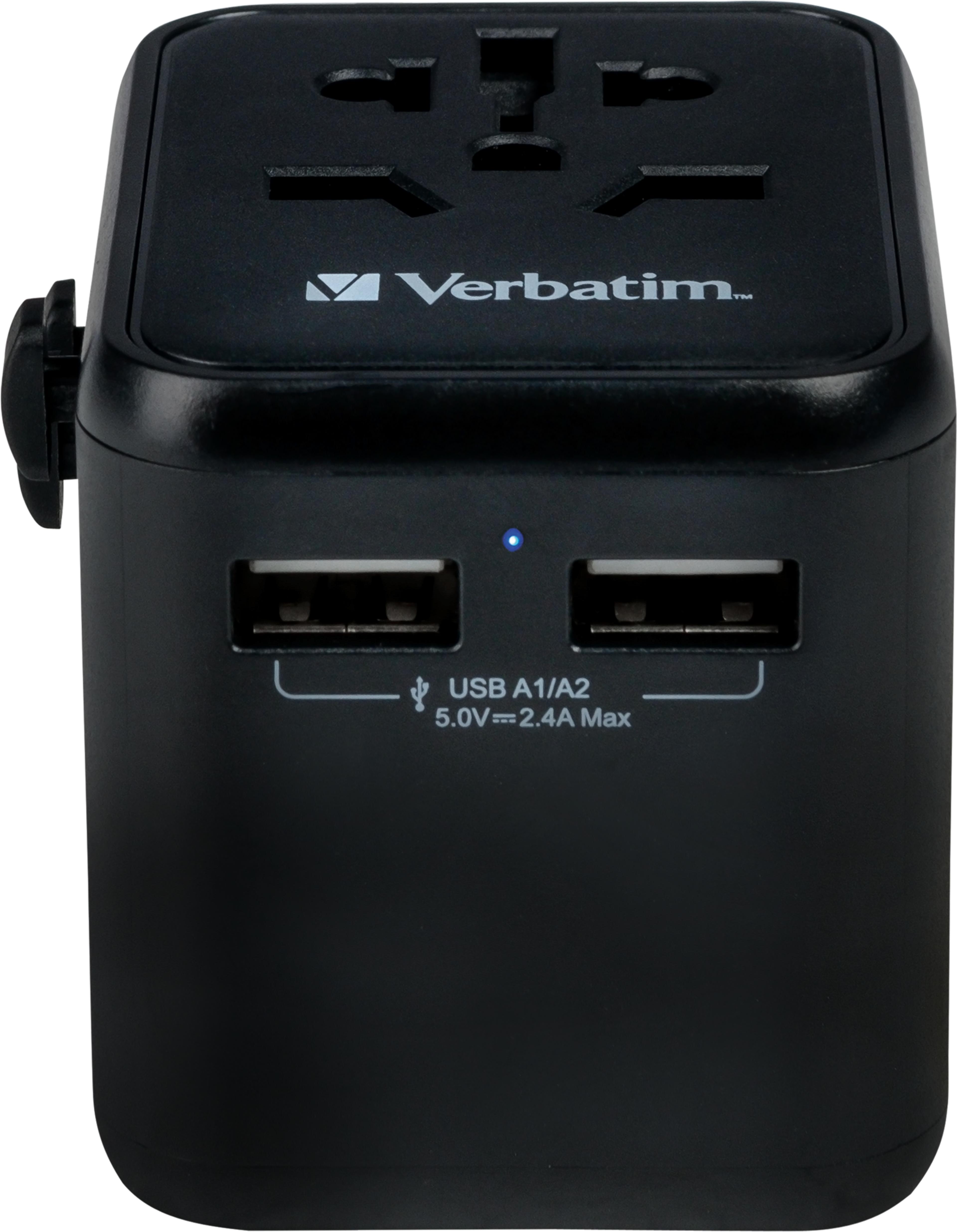 Verbatim Welt + 2x USB Reiseadapter