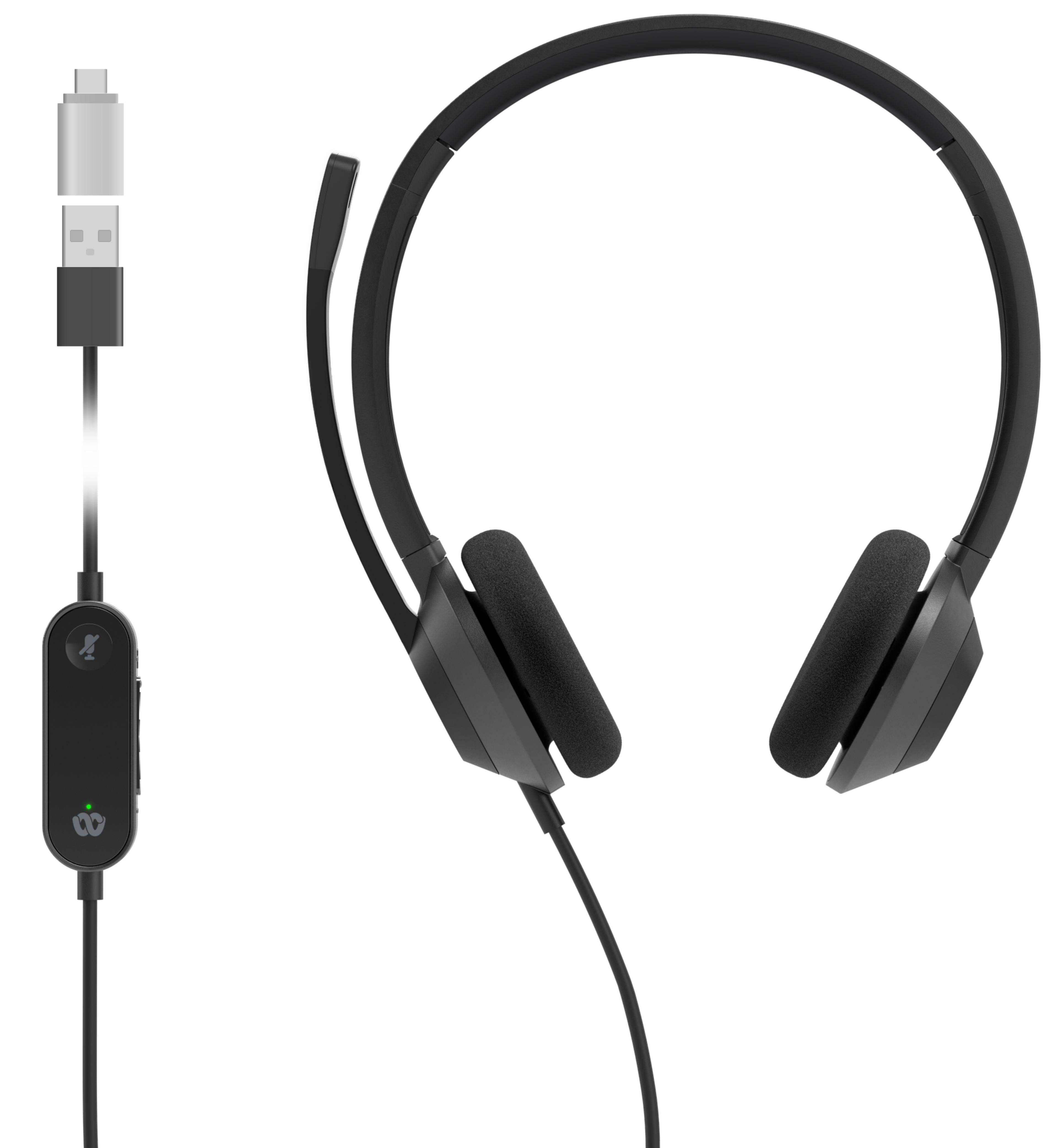 Headset Cisco 322 USB-C preto