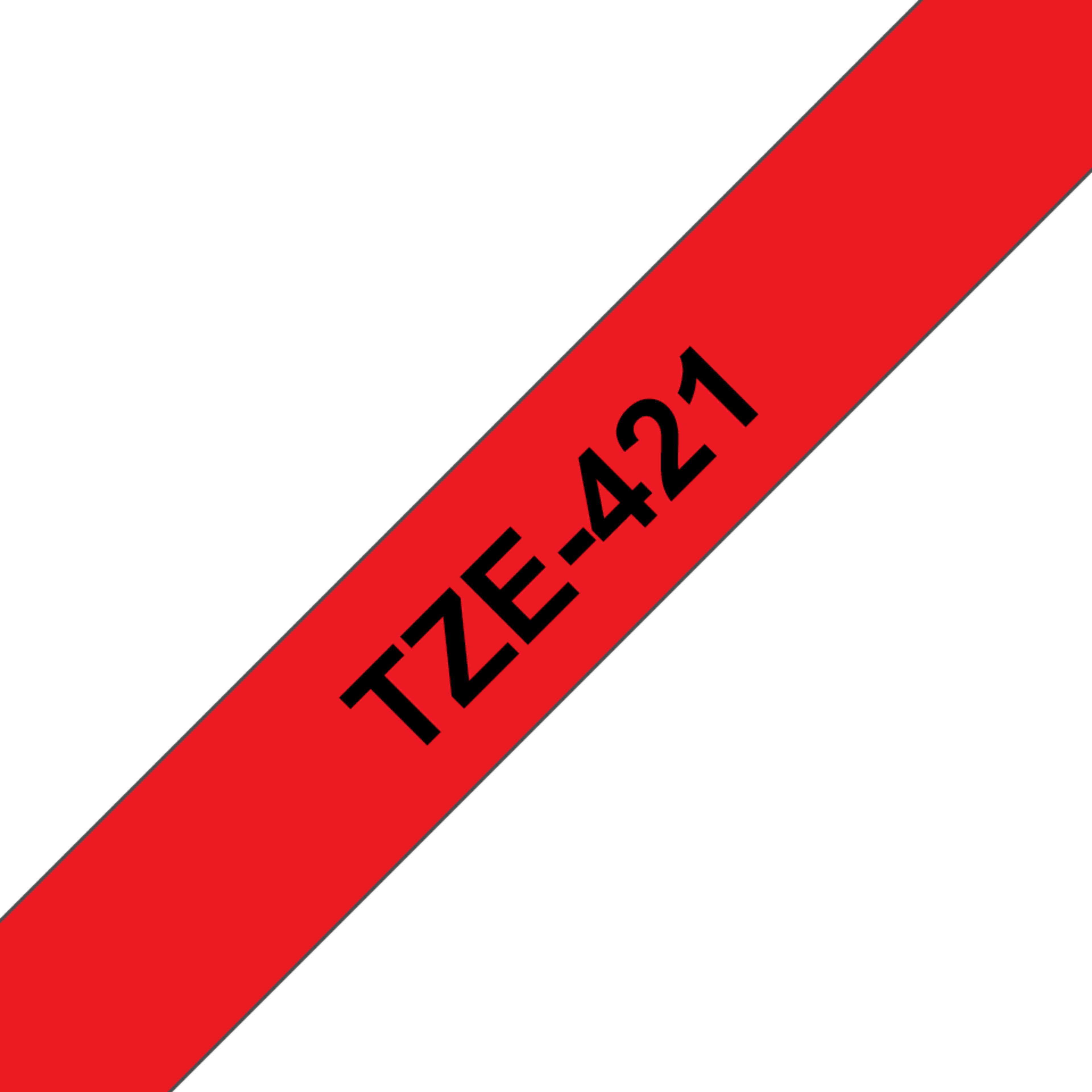 Brother TZe-421 9mmx8m Label Tape Red