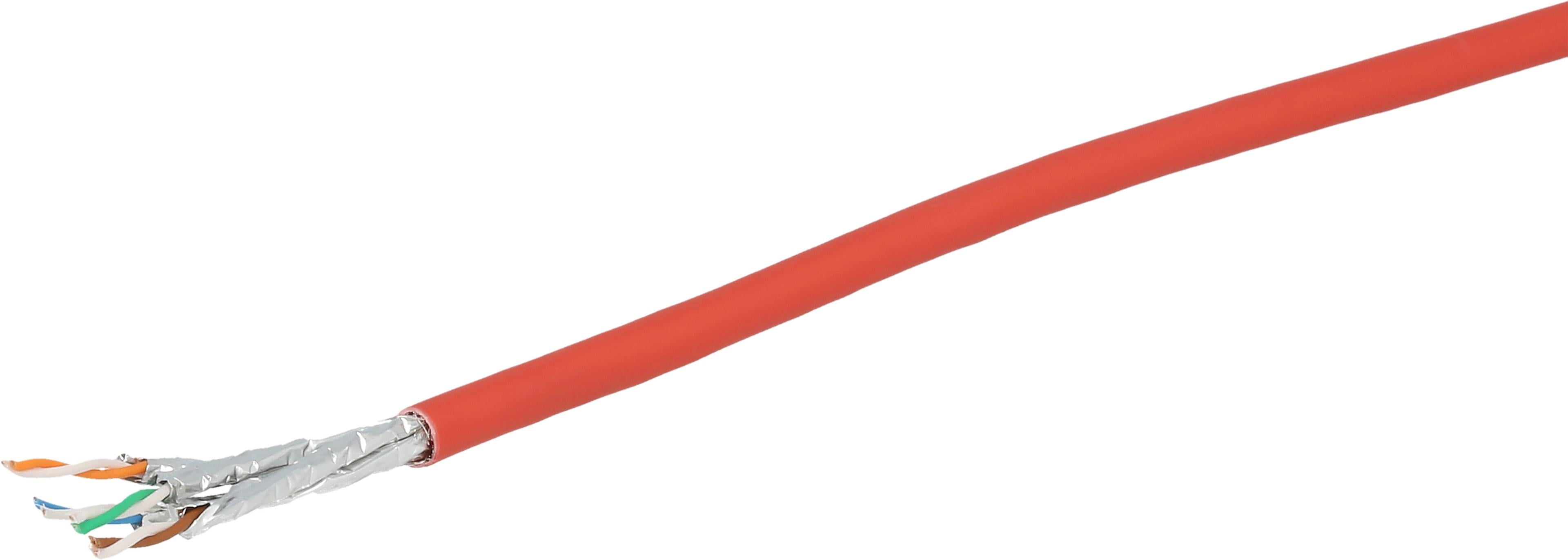 Data Cable Cat7 Strand. S/FTP 100m Red