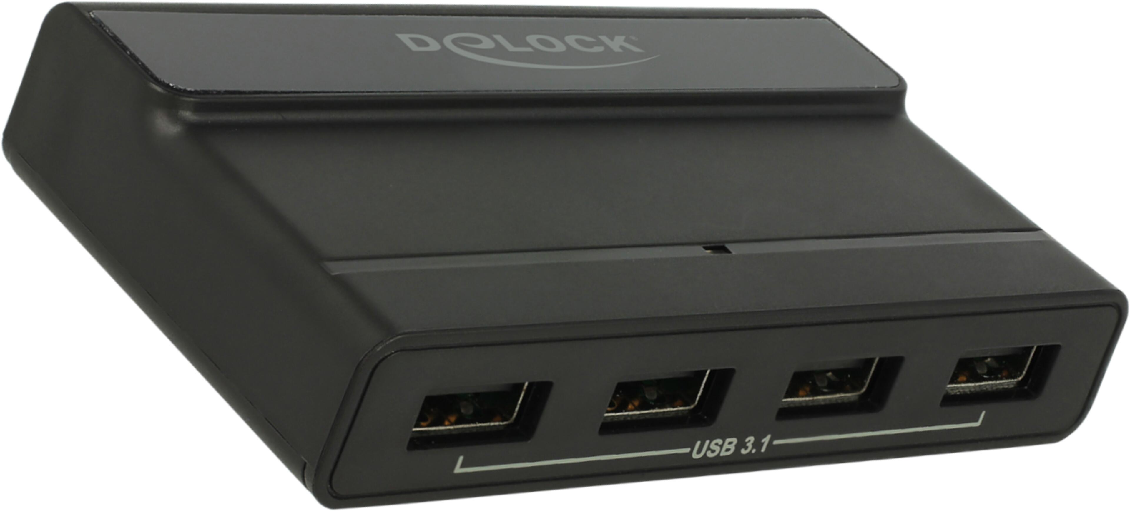 Delock USB Hub 3.1 4-port Black