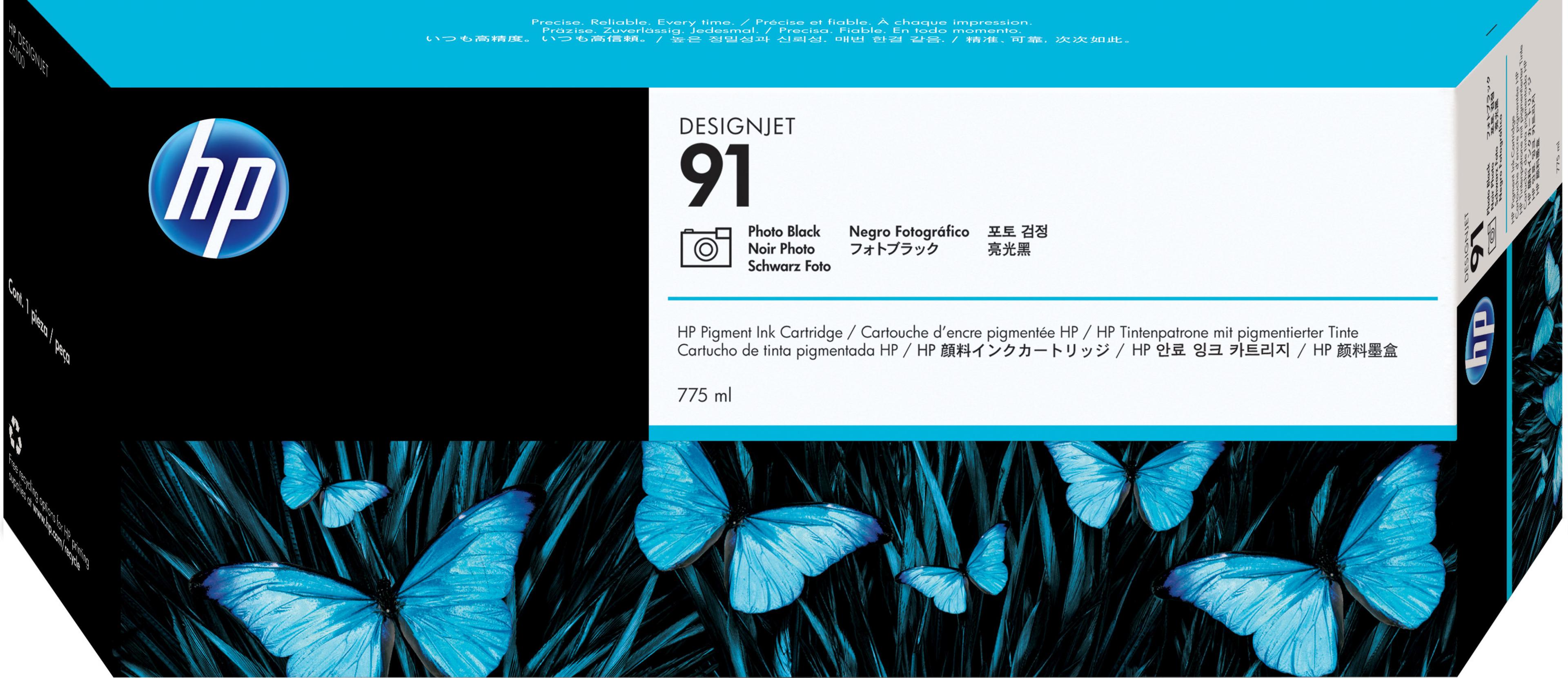 HP 91 Ink 775ml Photo Black