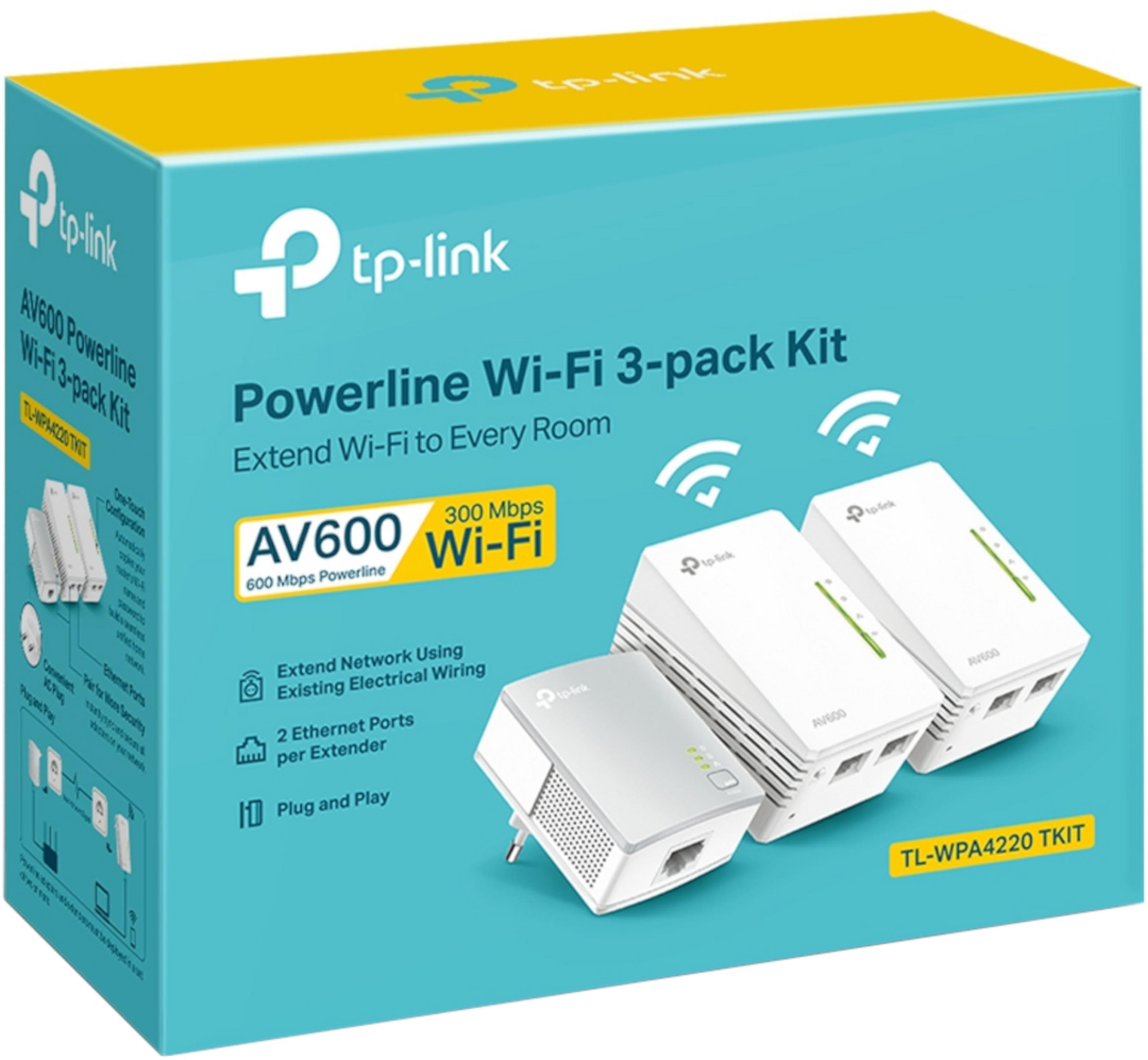 Kit Powerline TP-LINK TL-WPA4220T 3x