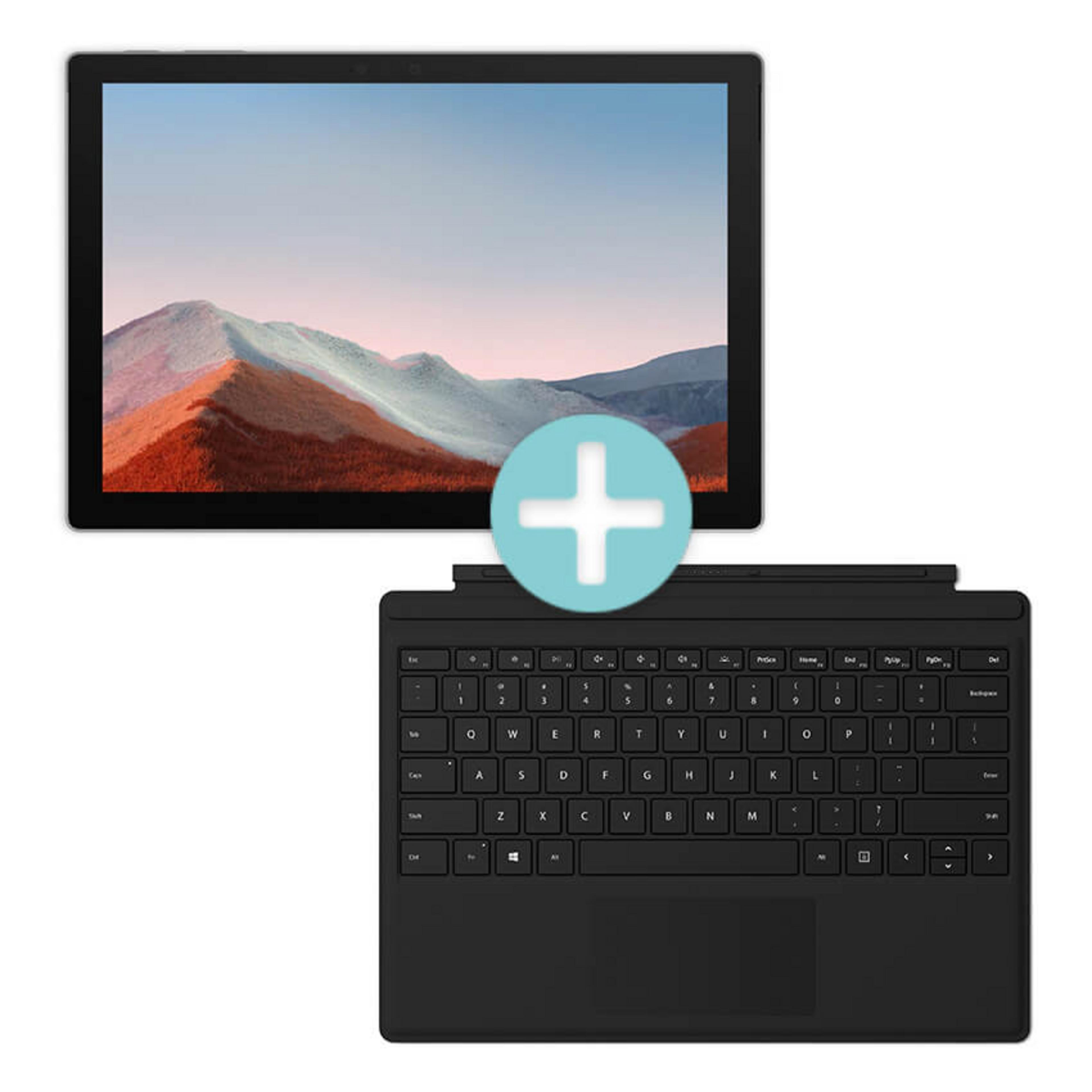 MS Surface Pro 7+ i5 Platinum+Type Cover