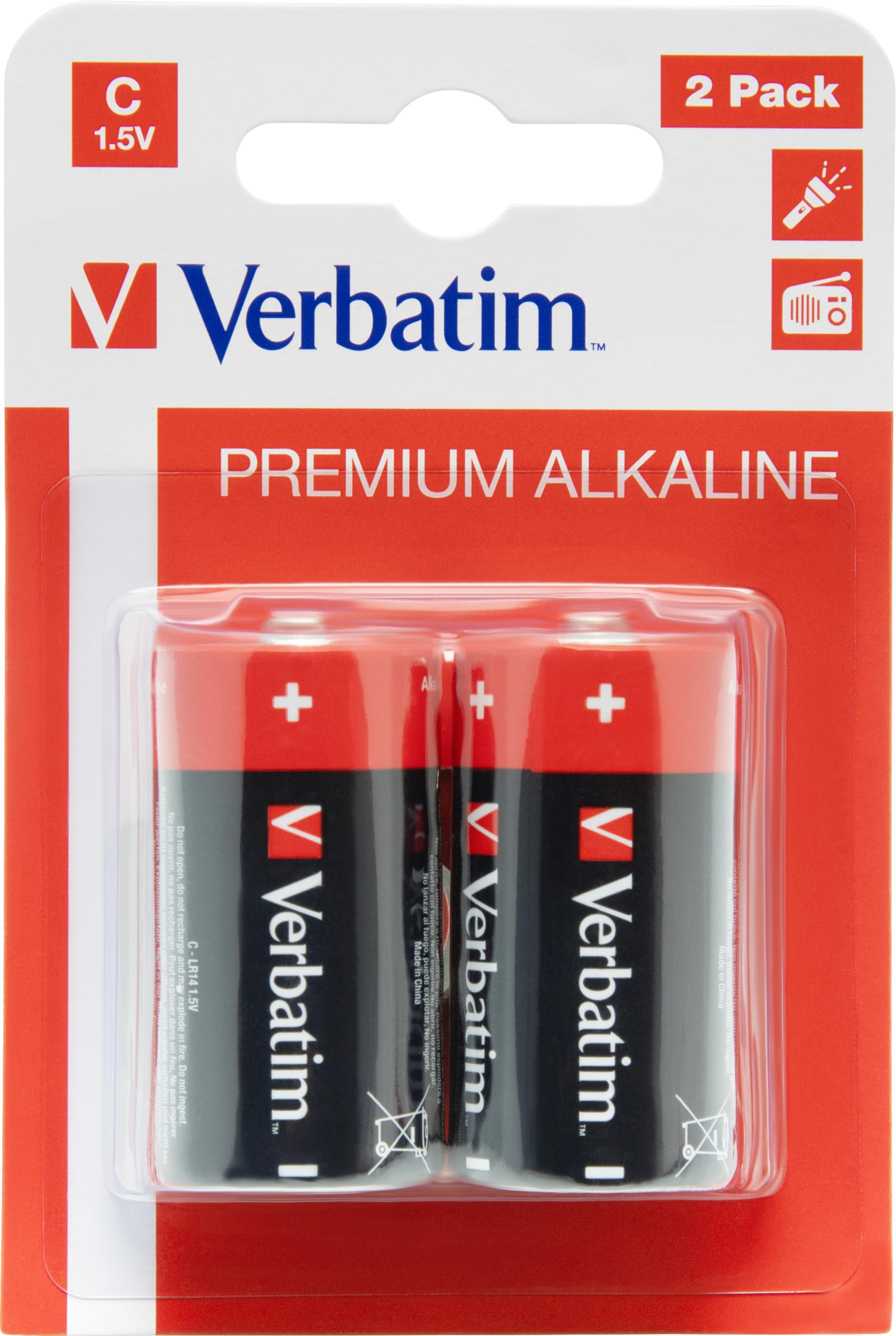 Verbatim LR14 Alkaline Batterie 2 St