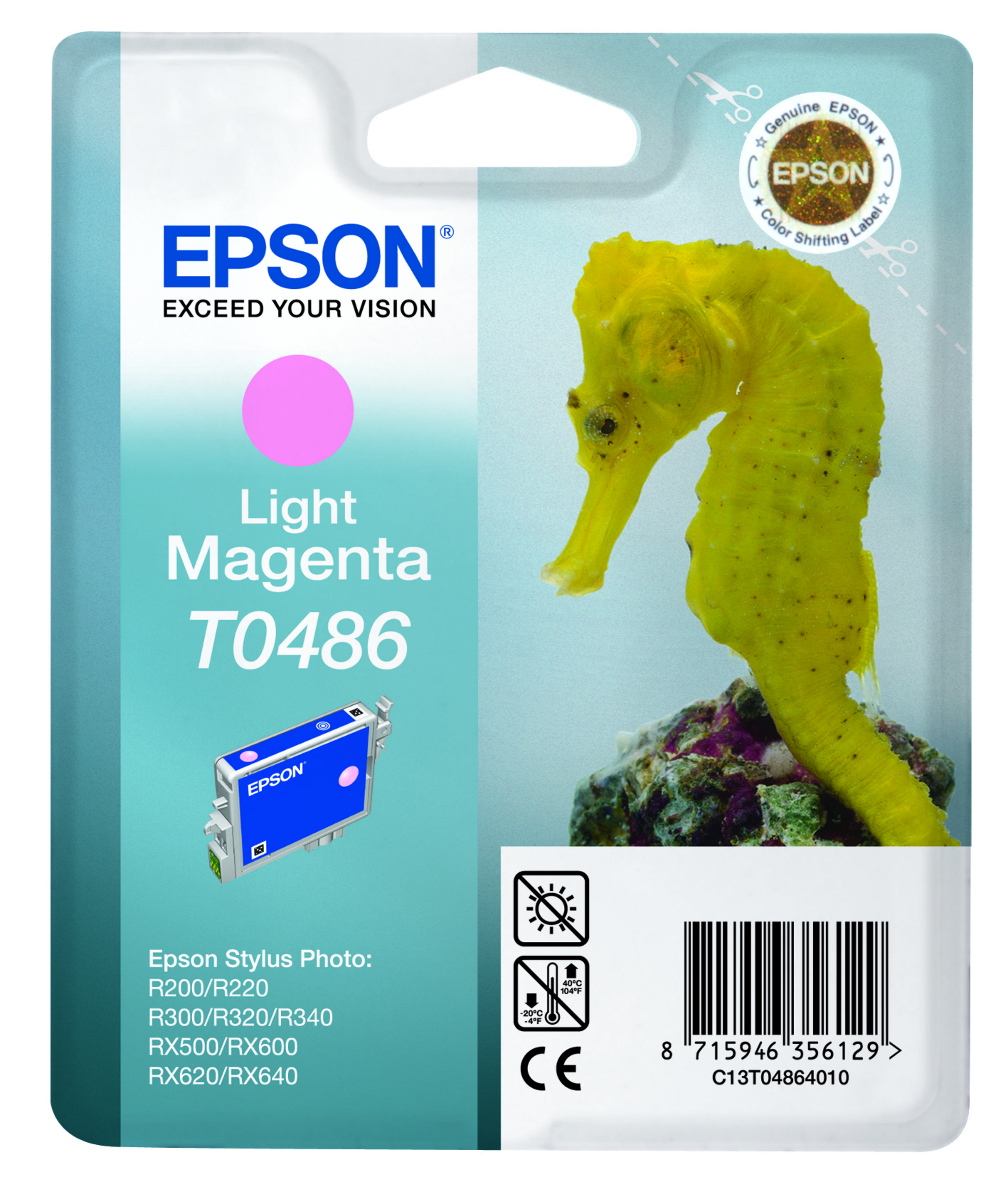 Tinteiro T0486 Epson, magenta claro