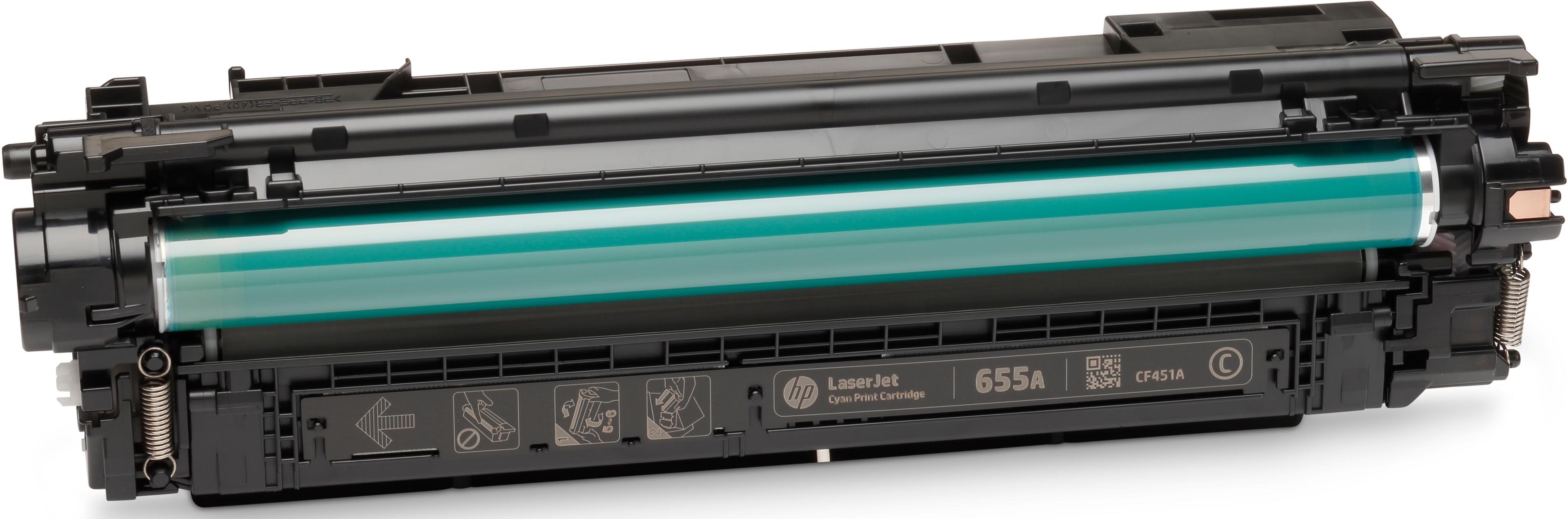 Toner HP 655A, cyan