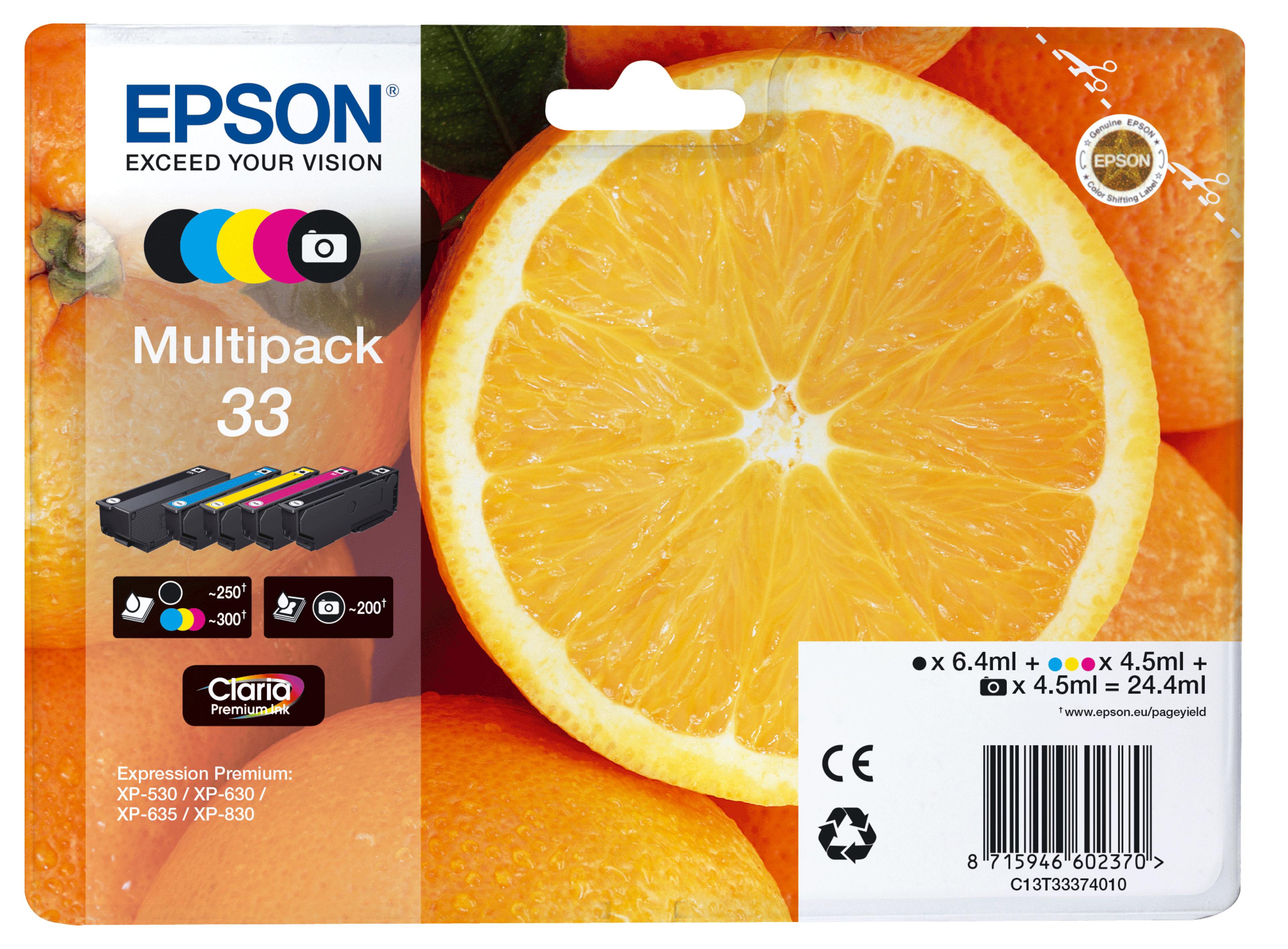 Epson 33 Claria Ink Multipack