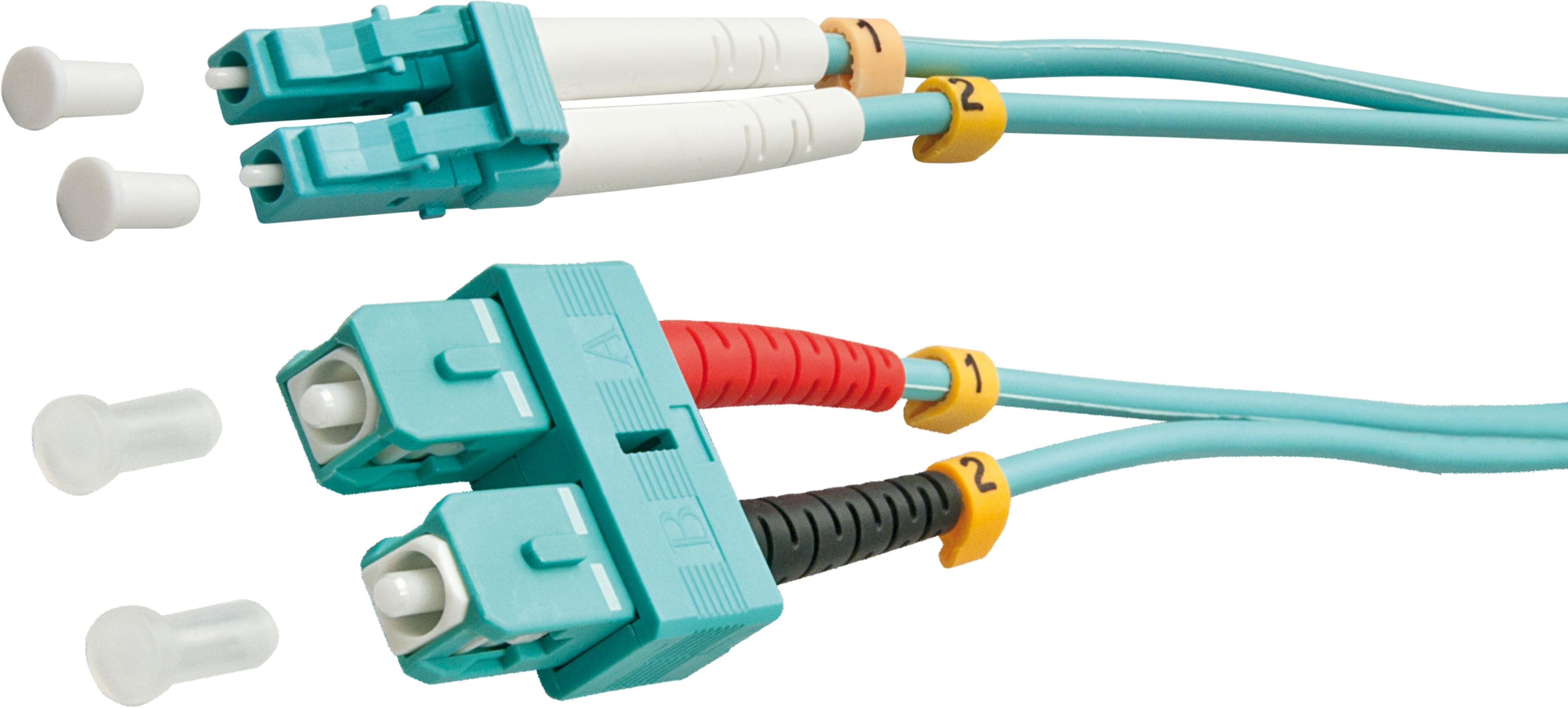FO Duplex Patch Cable LC-SC 50/125µ 3m