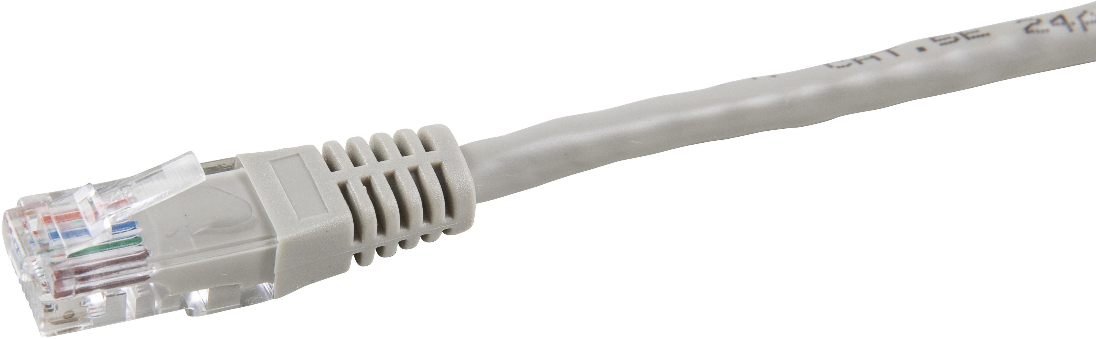 Patch Cable RJ45 U/UTP Cat5e 5m Grey