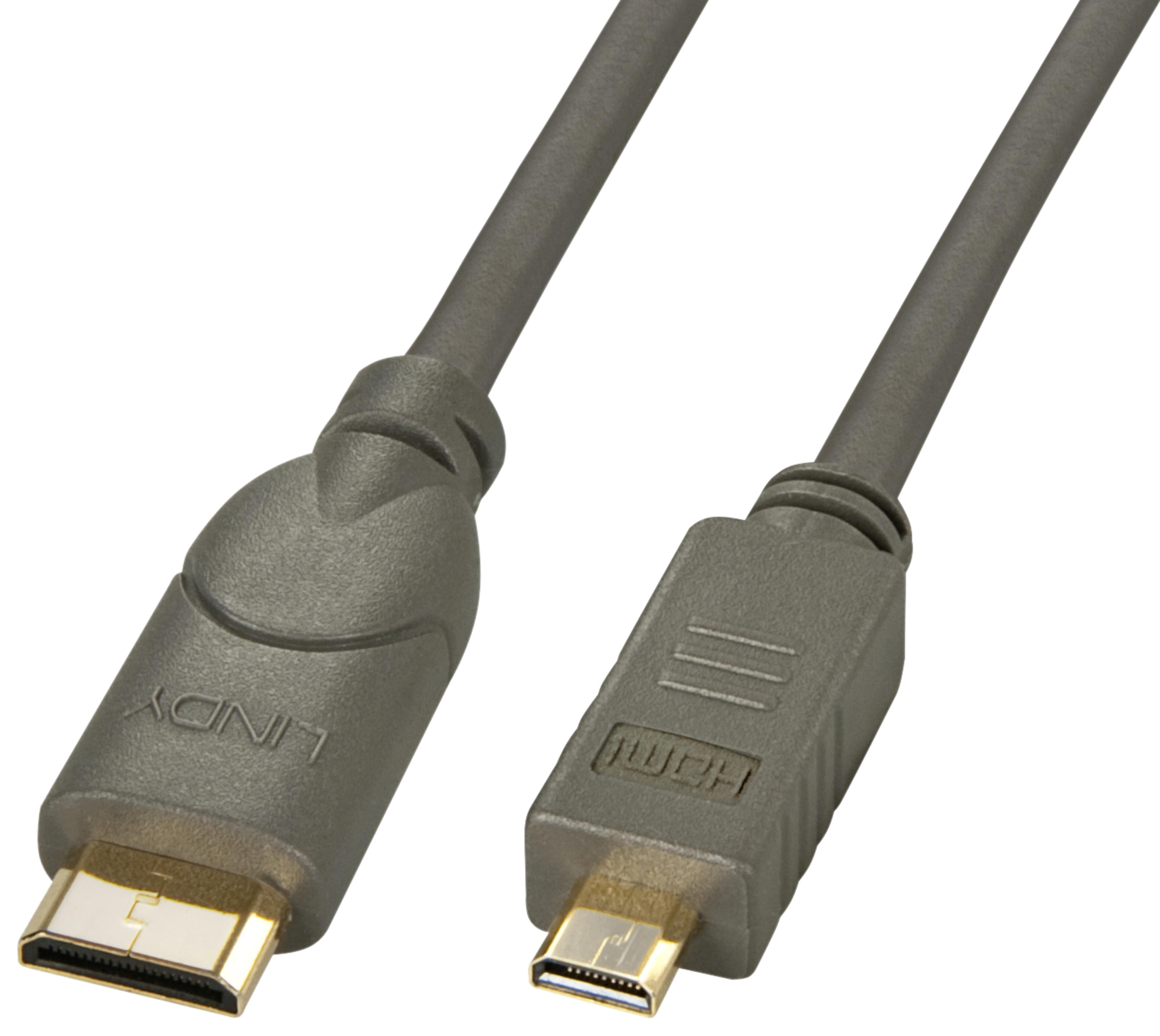 LINDY Mini HDMI - Micro HDMI Cable 1.5m