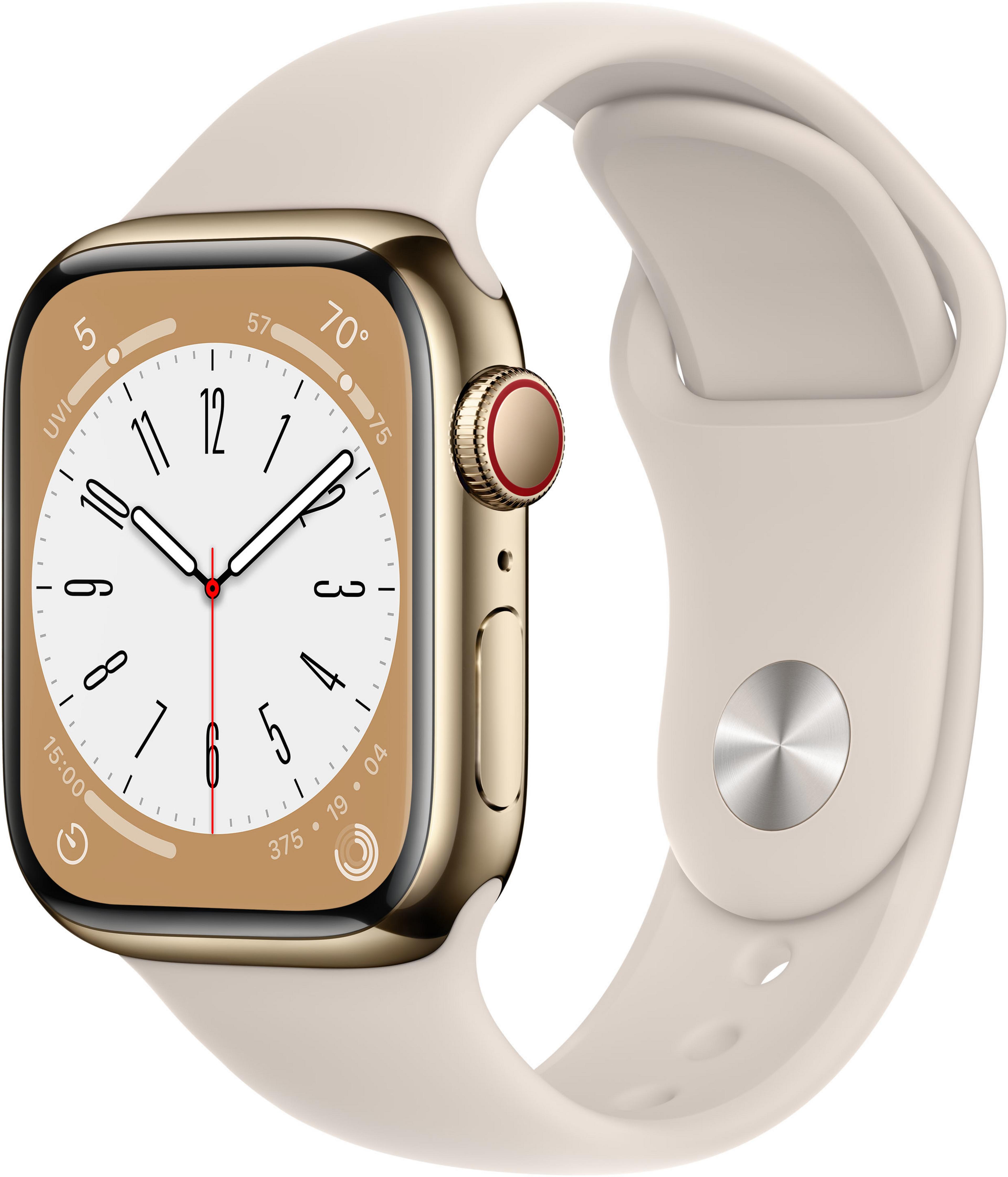Apple Watch S8 GPS+LTE 41mm Steel Gold
