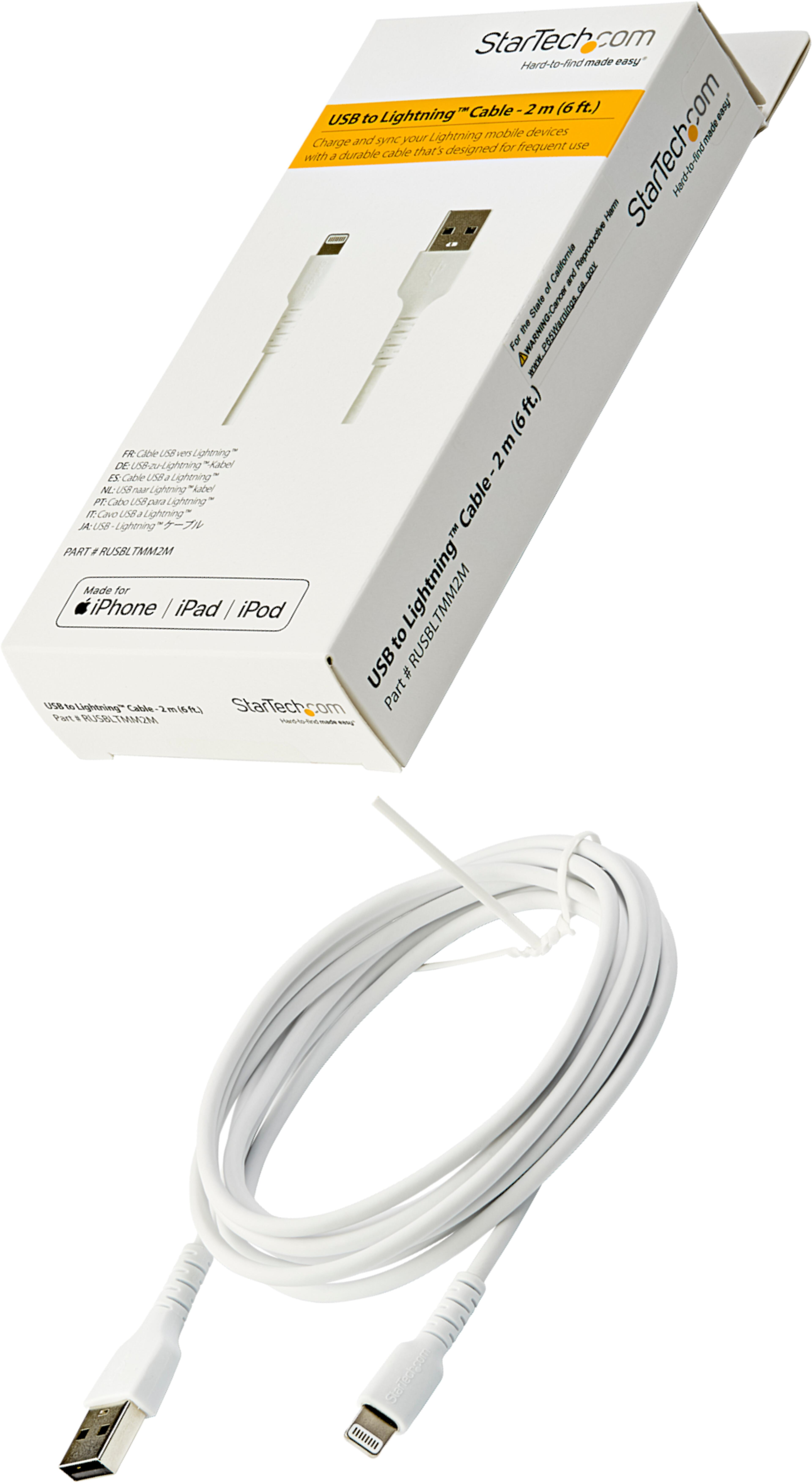 Kabel StarTech USB typ A - Lightning 2 m