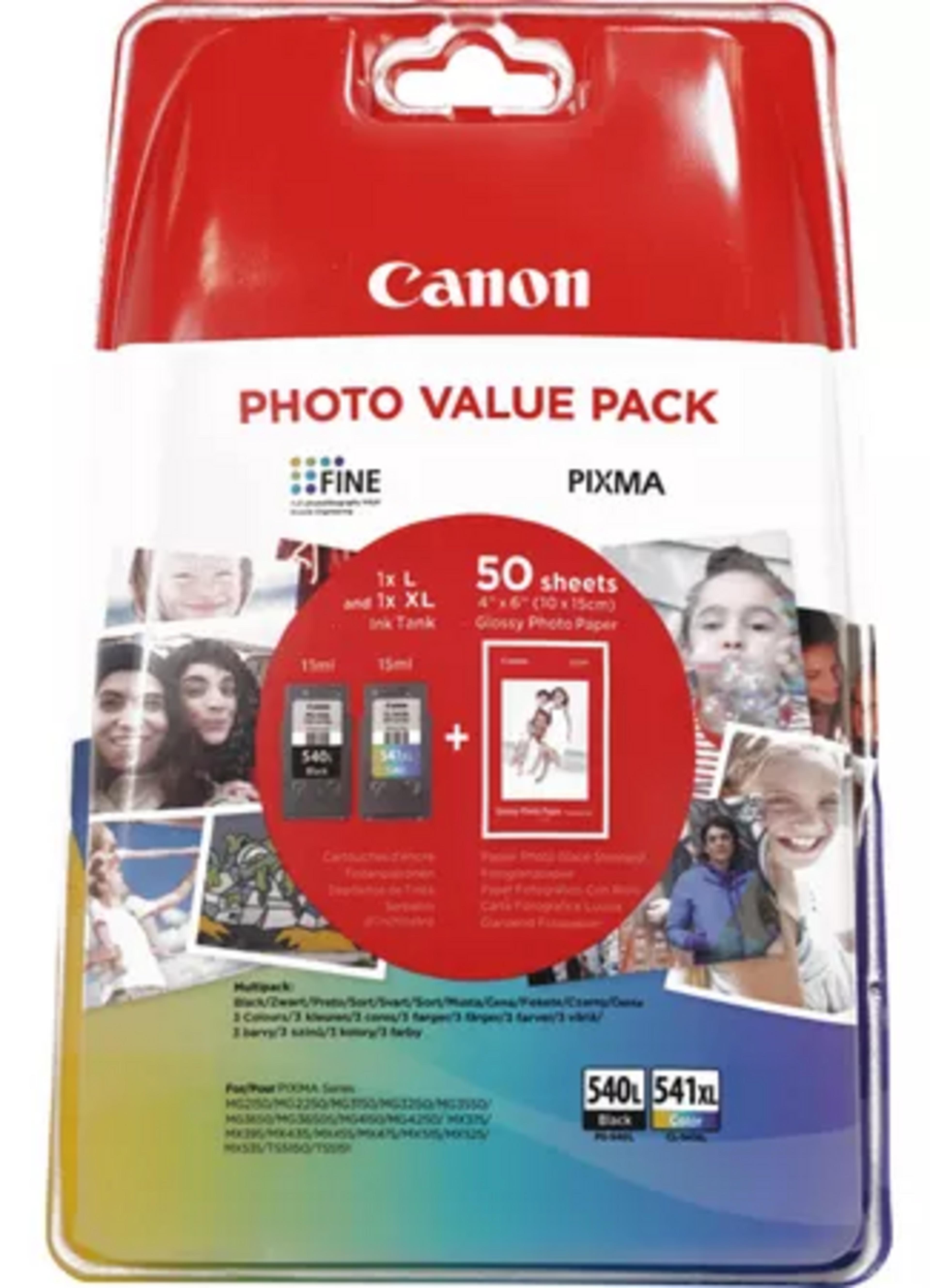 Canon PG-540L + CL-541XL Value Pack