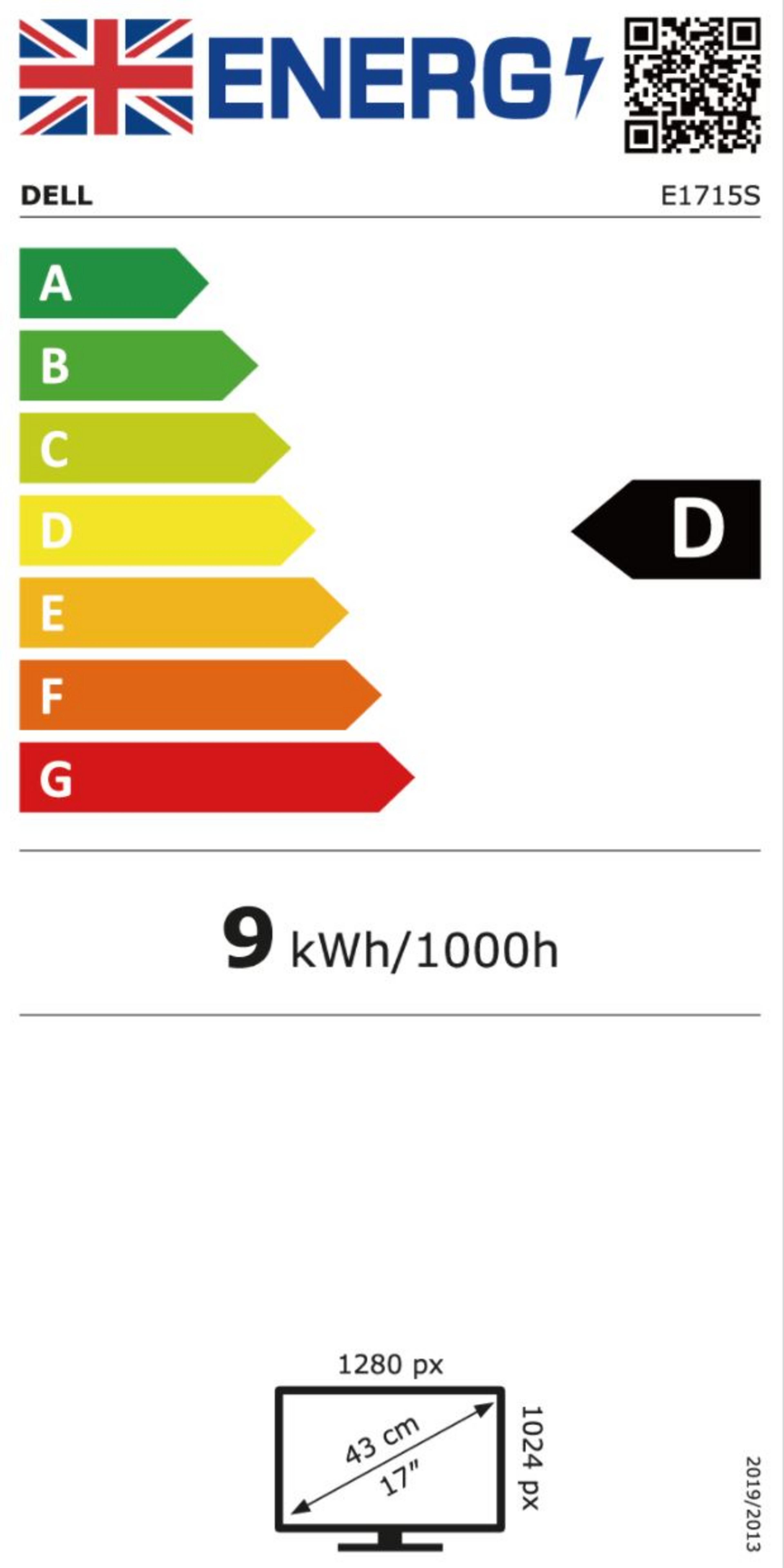 Dell Pro 17 E1715S Monitor