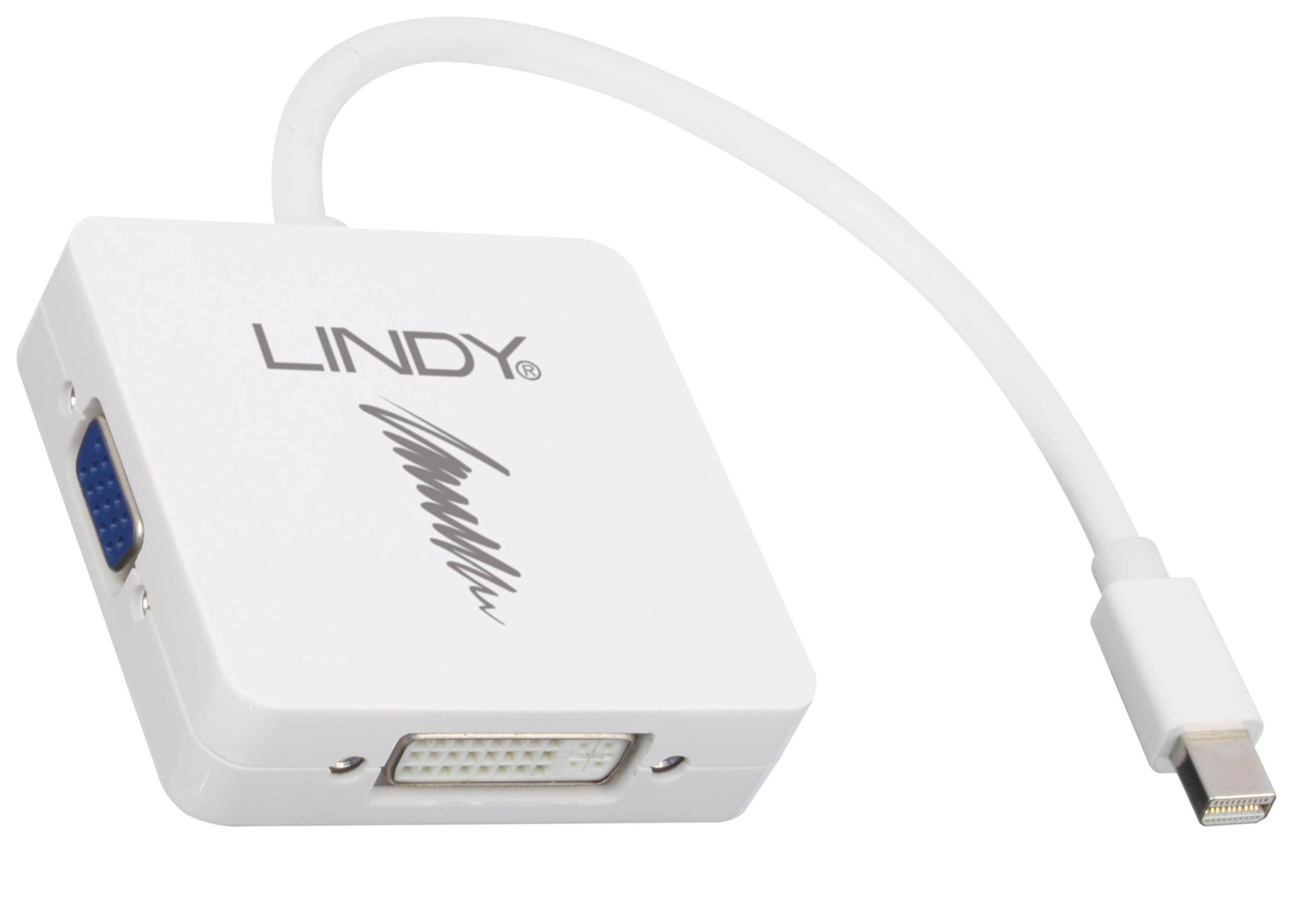 LINDY Mini-DP - HDMI/DVI-D/VGA Adapter